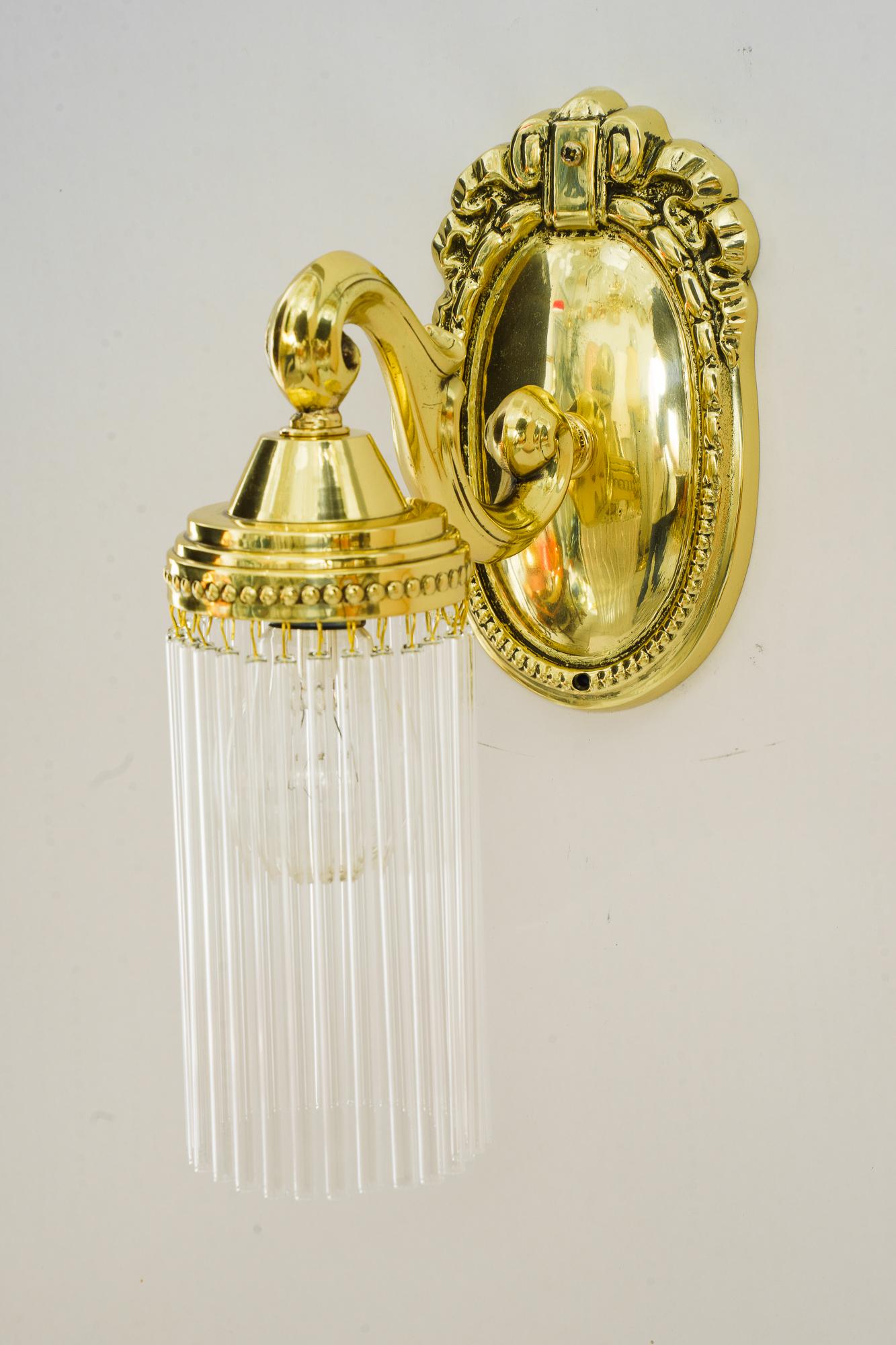 Neoclassical  2 Historistic wall lamps vienna around 1890s For Sale