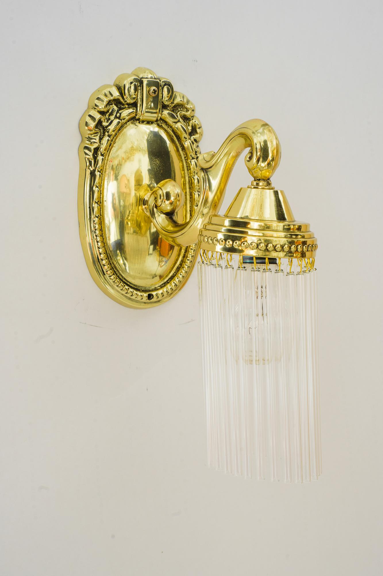 Austrian  2 Historistic wall lamps vienna around 1890s For Sale