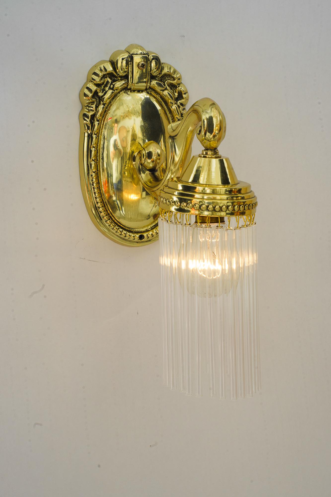 Late 19th Century  2 Historistic wall lamps vienna around 1890s For Sale