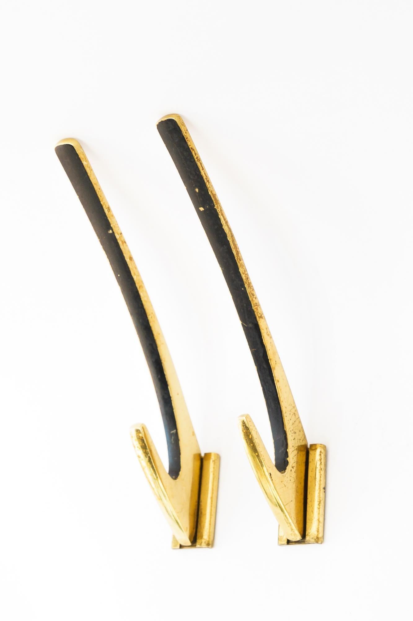 Mid-Century Modern 2 hooks around 1950s For Sale