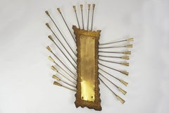 2 énormes et étonnantes lampes murales décoratives françaises à 22 bras