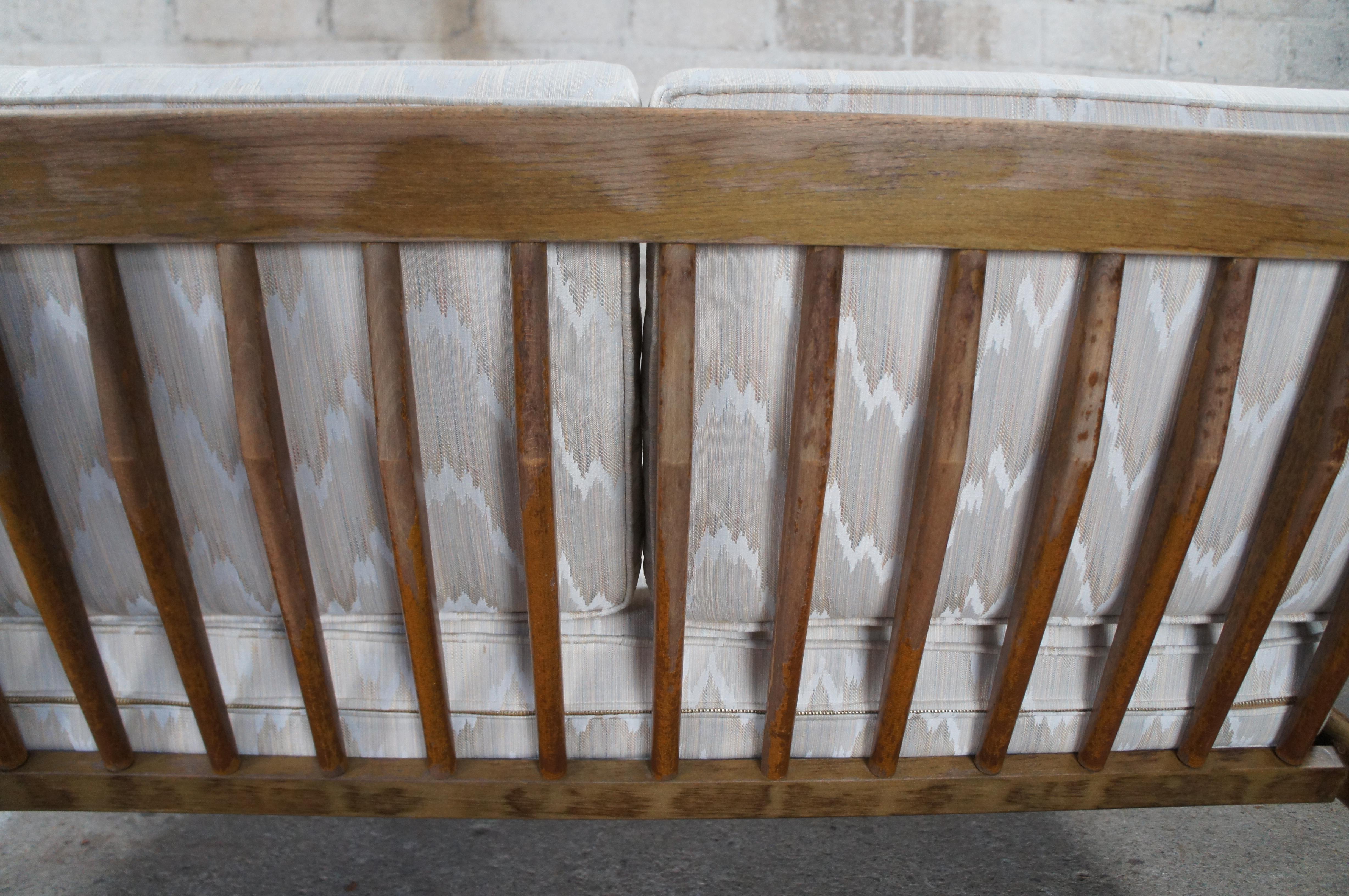 2 IB Koford Larsen Selig Danish Mid Century Modern Walnut Settee Sofa Love Seats en vente 5