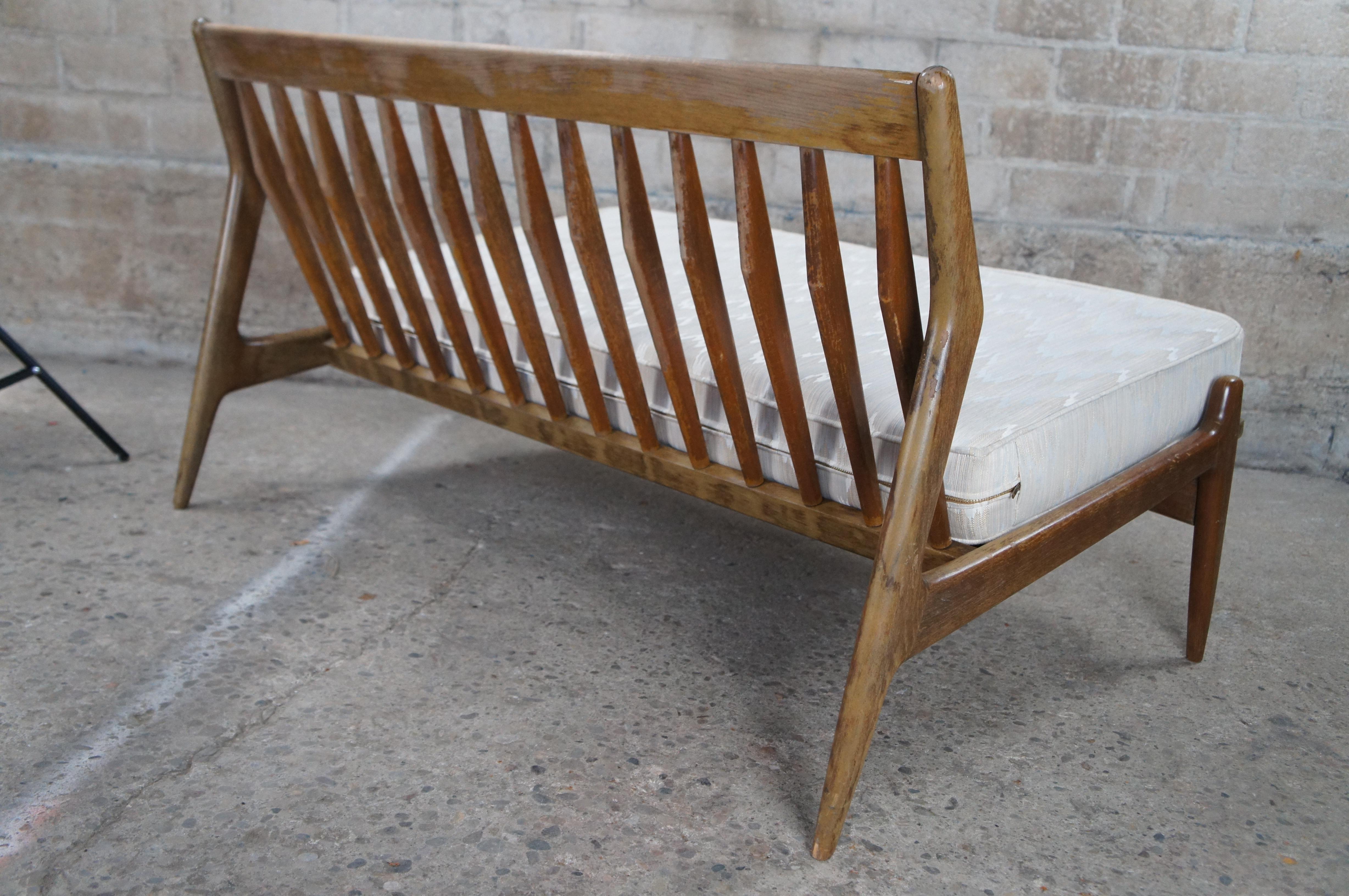 2 IB Koford Larsen Selig Danish Mid Century Modern Walnut Settee Sofa Love Seats en vente 6