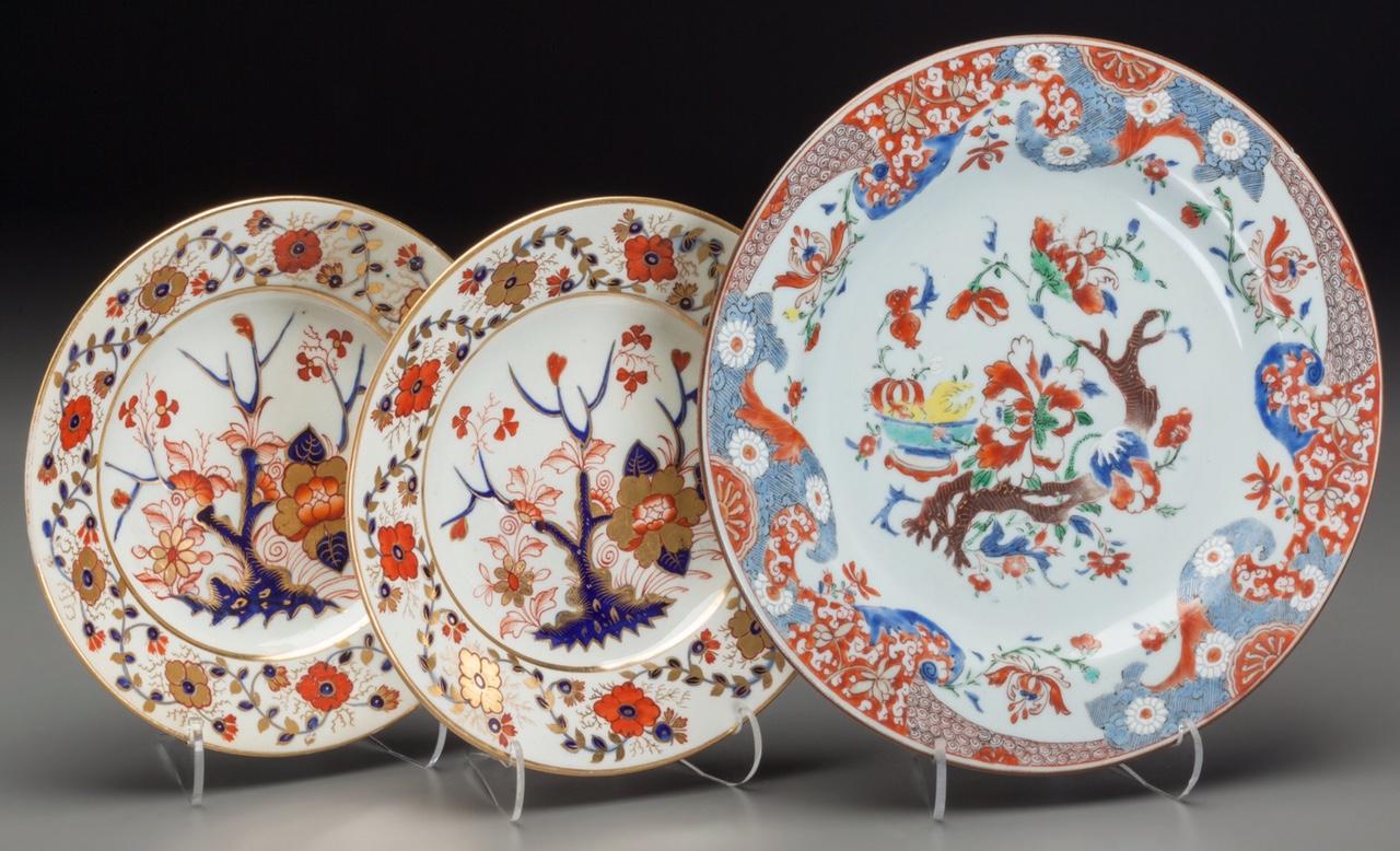 Fired 2 Imari Plates and A Chinese Export Plate Gifted To Shirley Temple By Kissinger 