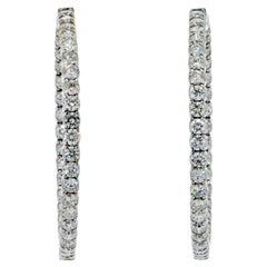 Diamond Hoops 7.8 Carat