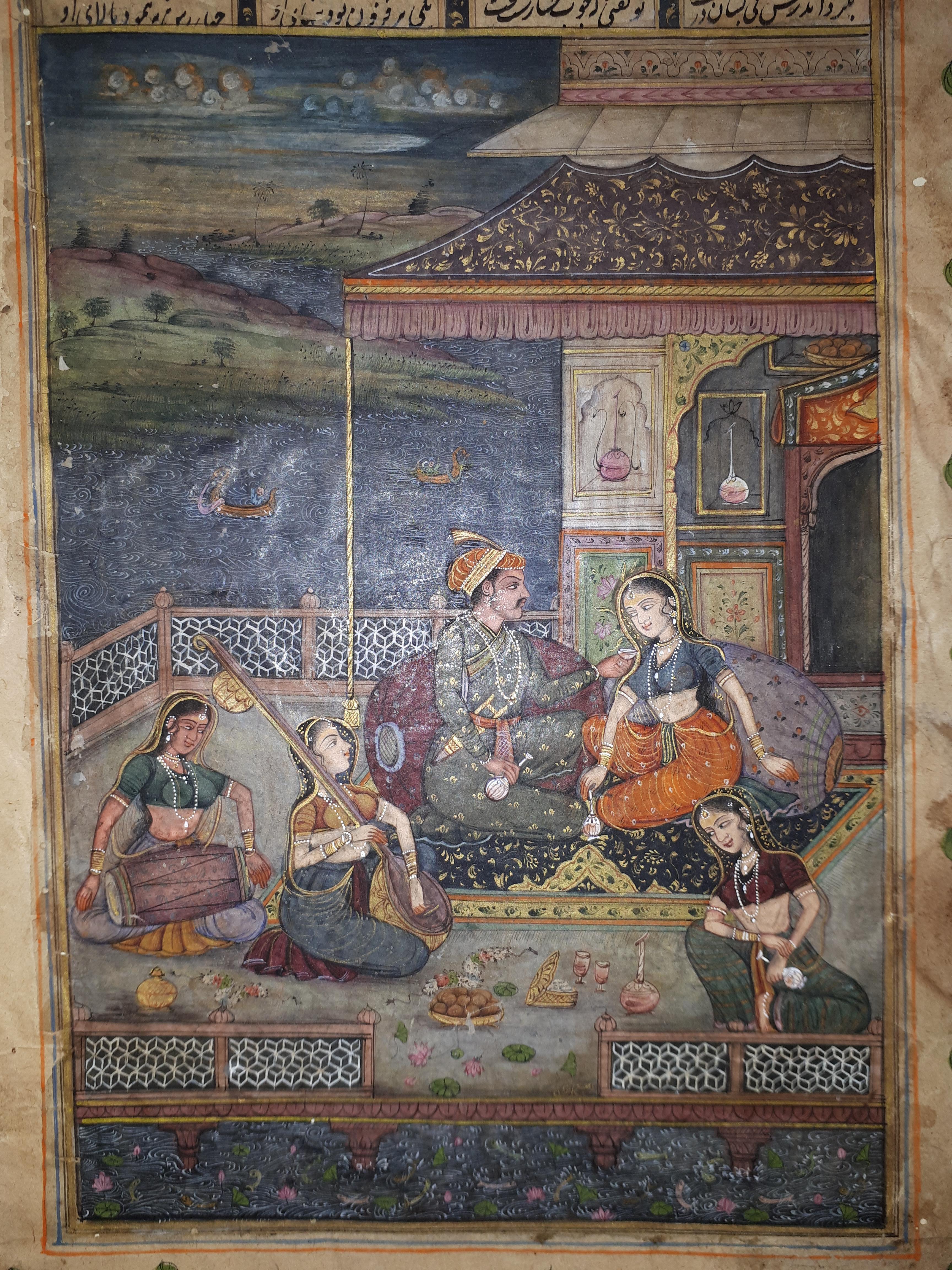 2 Indian Miniatures, 19th Century For Sale 5