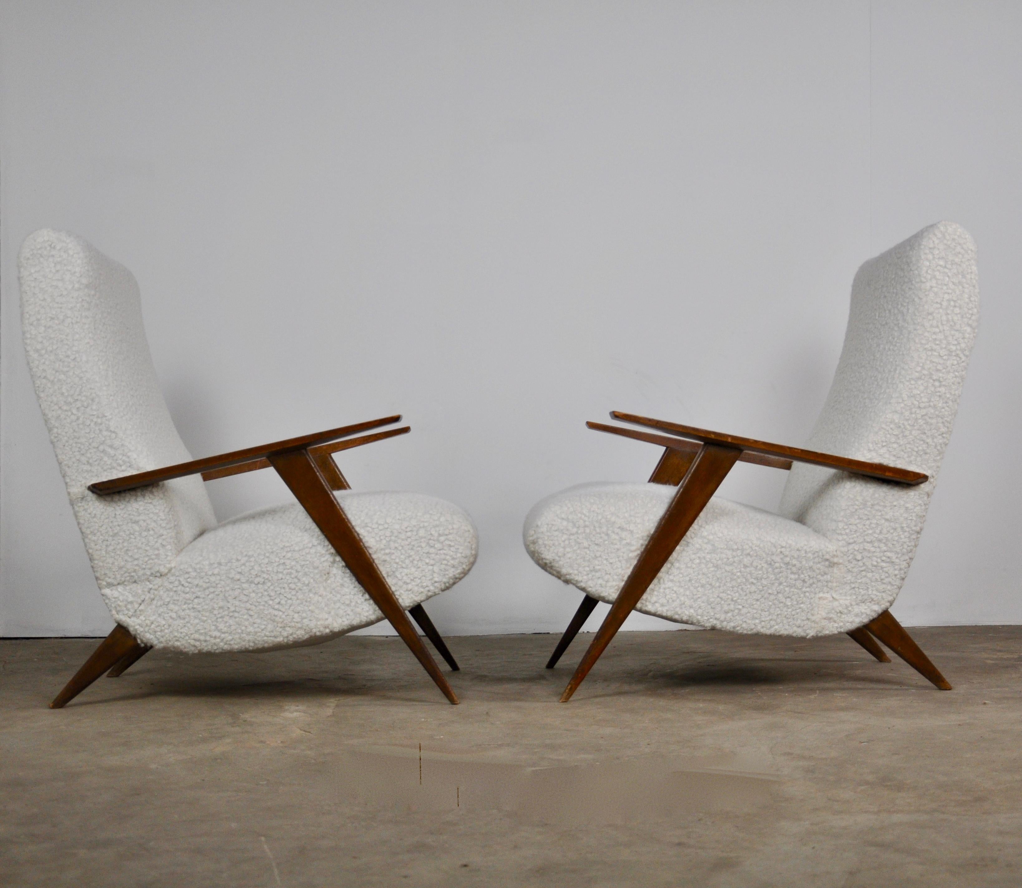 2 Italian Lounge Chairs, 1950s 5