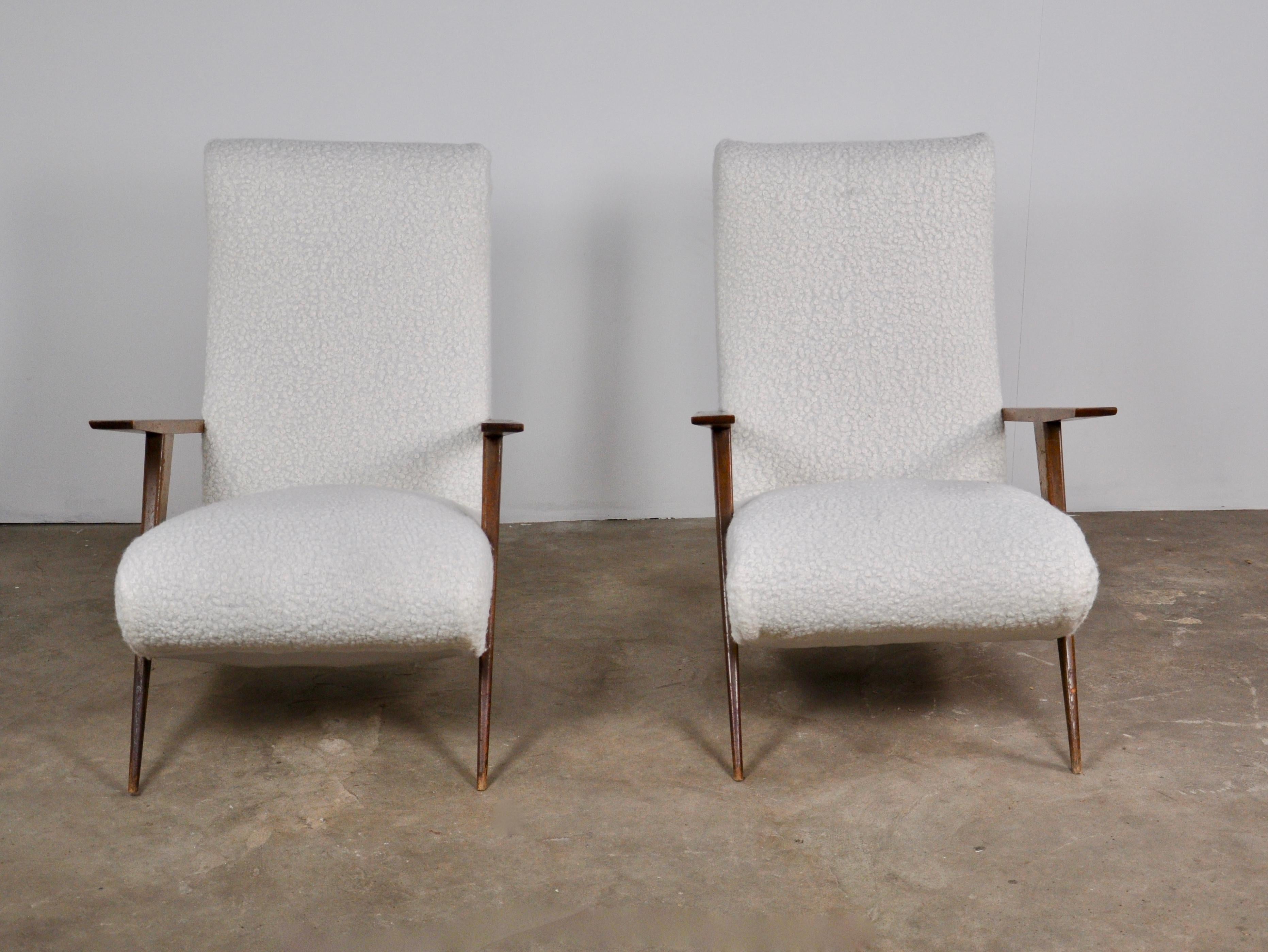2 Italian Lounge Chairs, 1950s 1