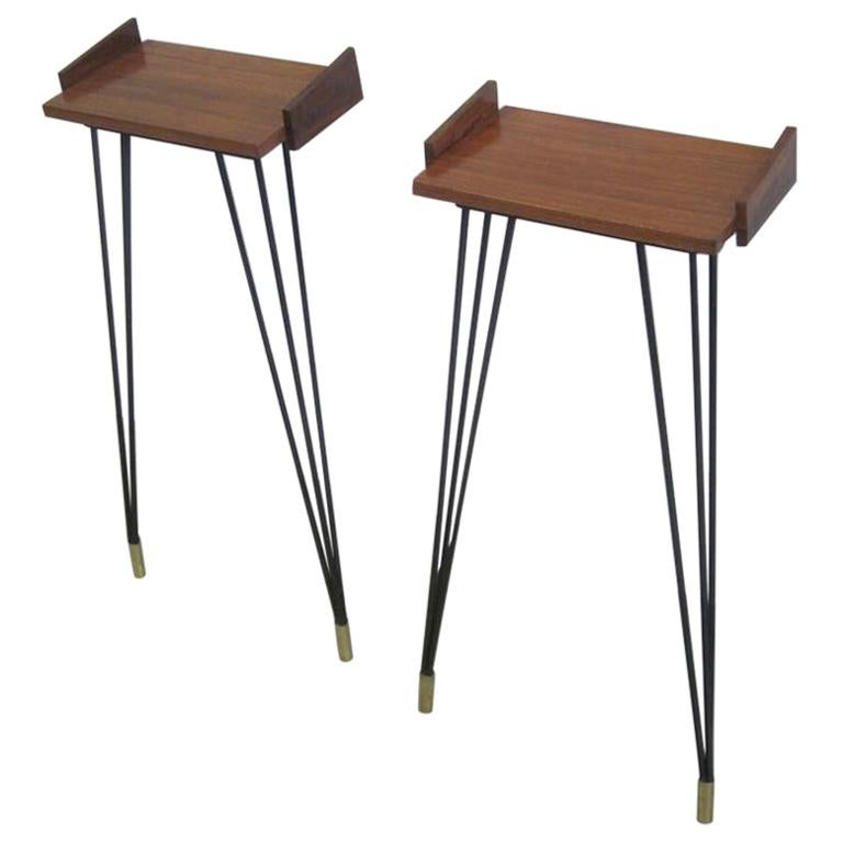 2 Italian Mid-Century Modern Consoles or Nightstands by Osvaldo Borsani For Sale 1