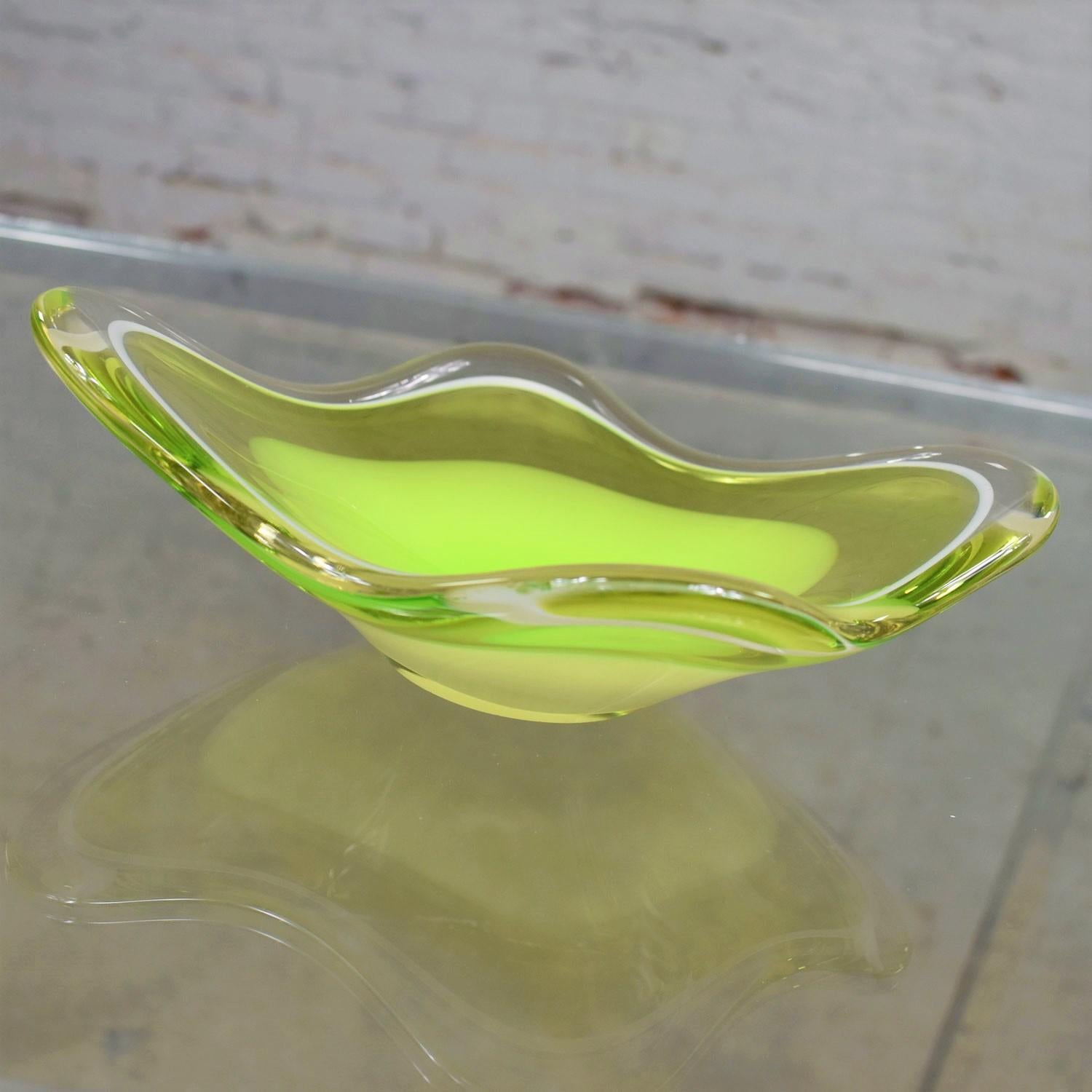2 Italian Murano Glass Bowls Fratelli & Toso 1 Scandinavian Bowl Kedelv Flygsfor 7