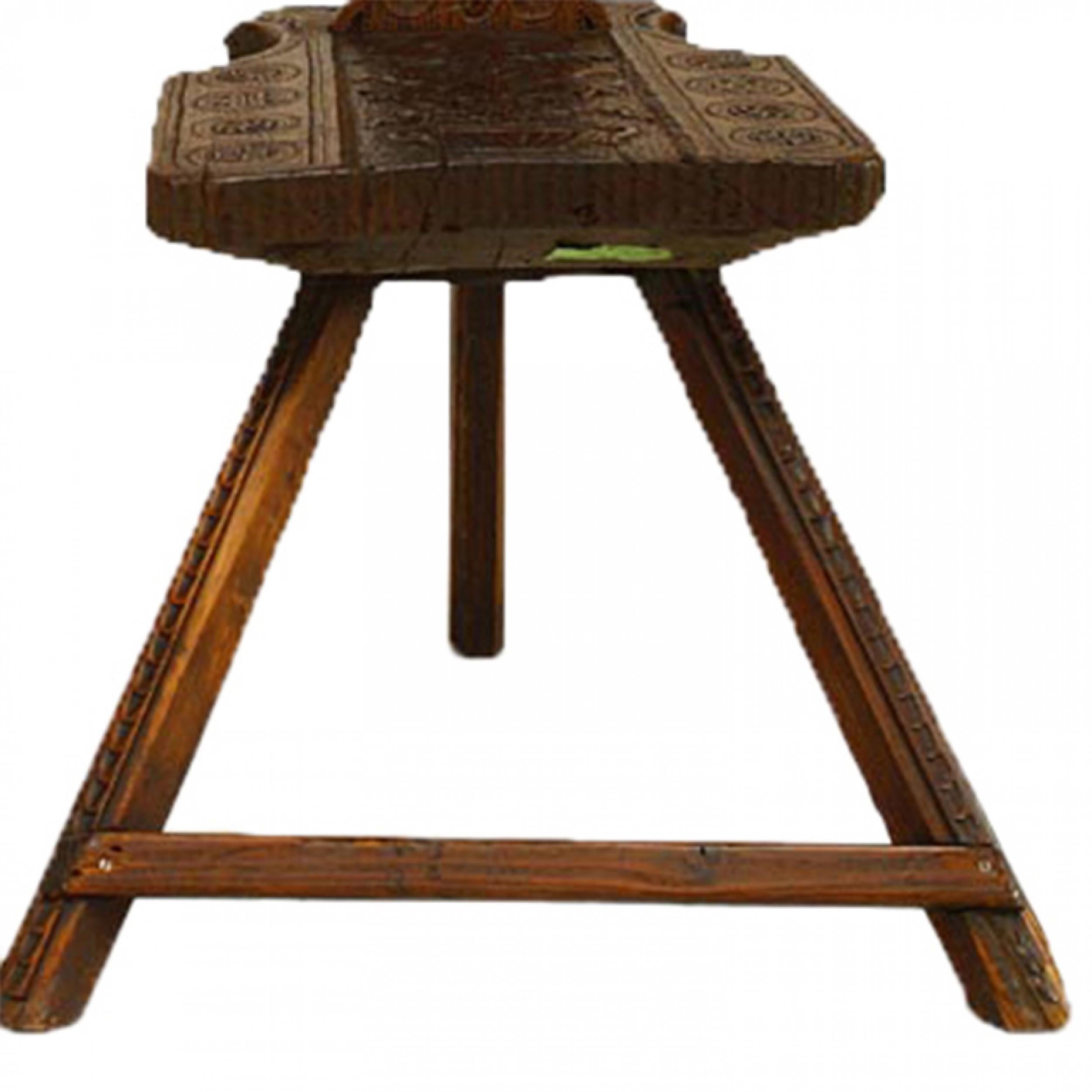 XVIIIe siècle et antérieur 2 chaises d'appoint Sgabelli de la Renaissance italienne en vente