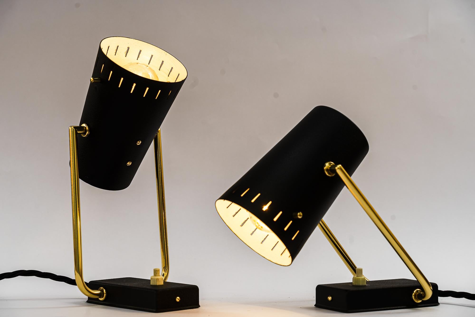 2 lampes de table italiennes des années 1960 Bon état - En vente à Wien, AT