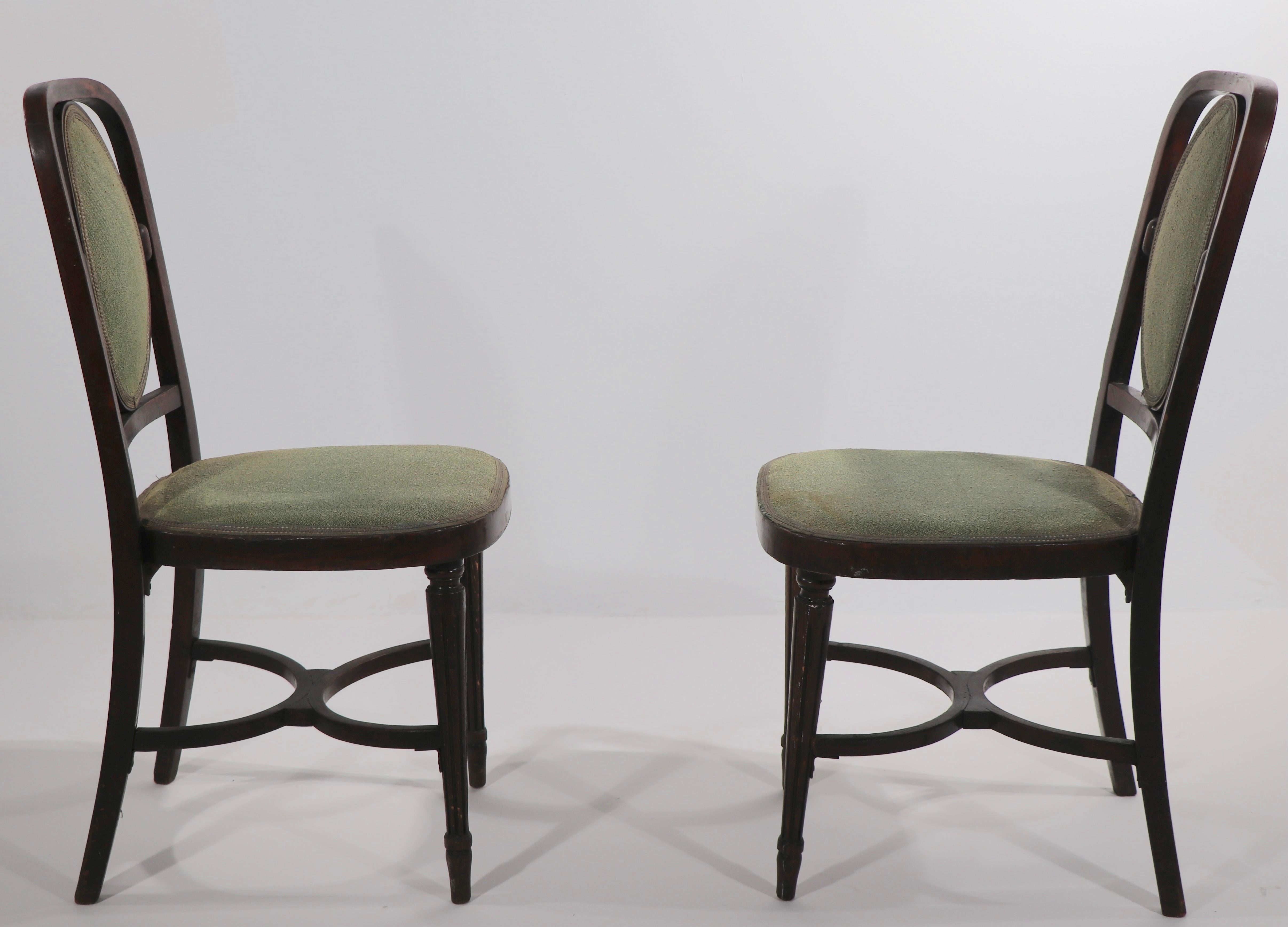 2 JJ Kohn Mundus Side Chairs Attributed to Hoffman 3