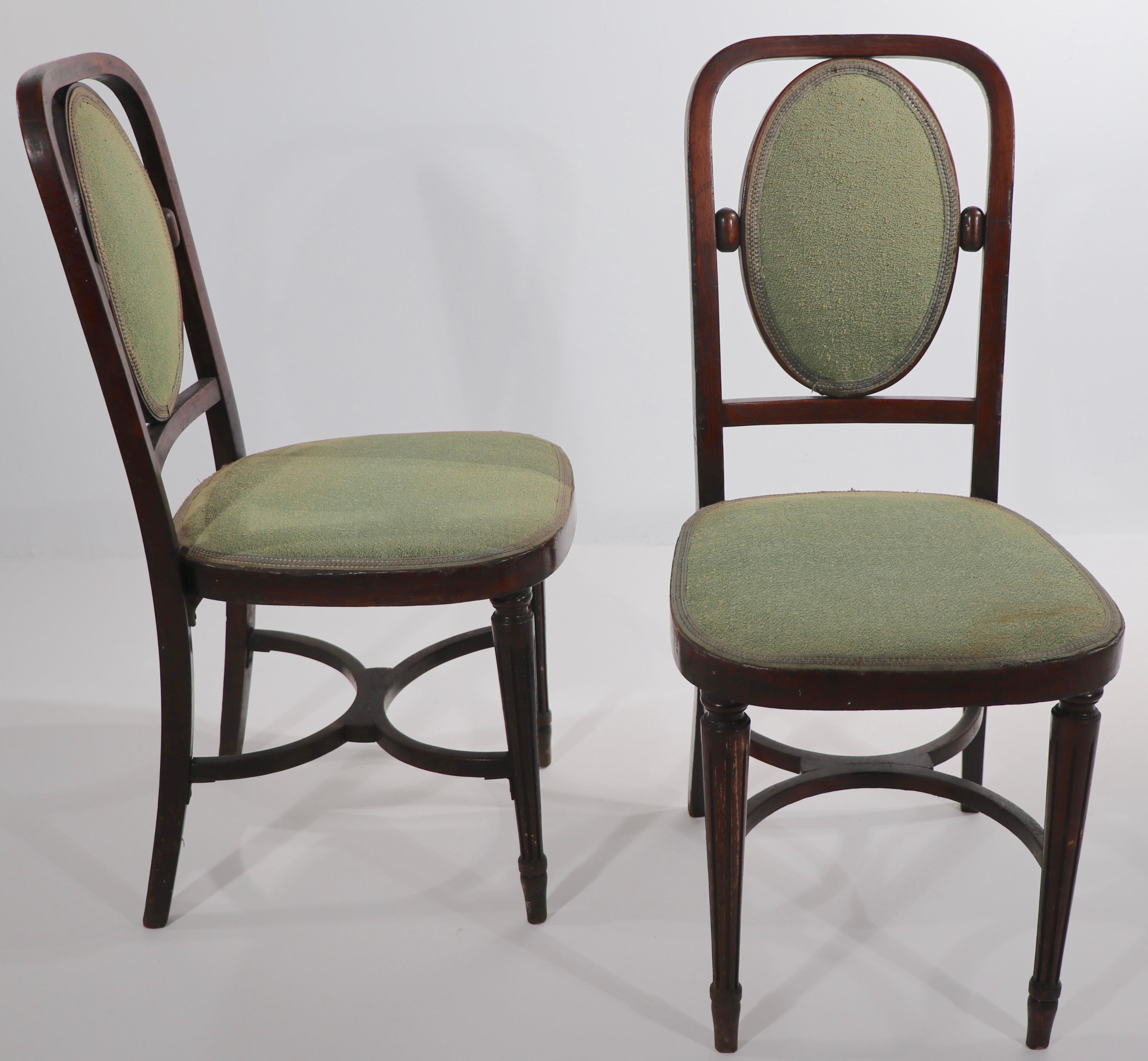 2 JJ Kohn Mundus Side Chairs Attributed to Hoffman 4