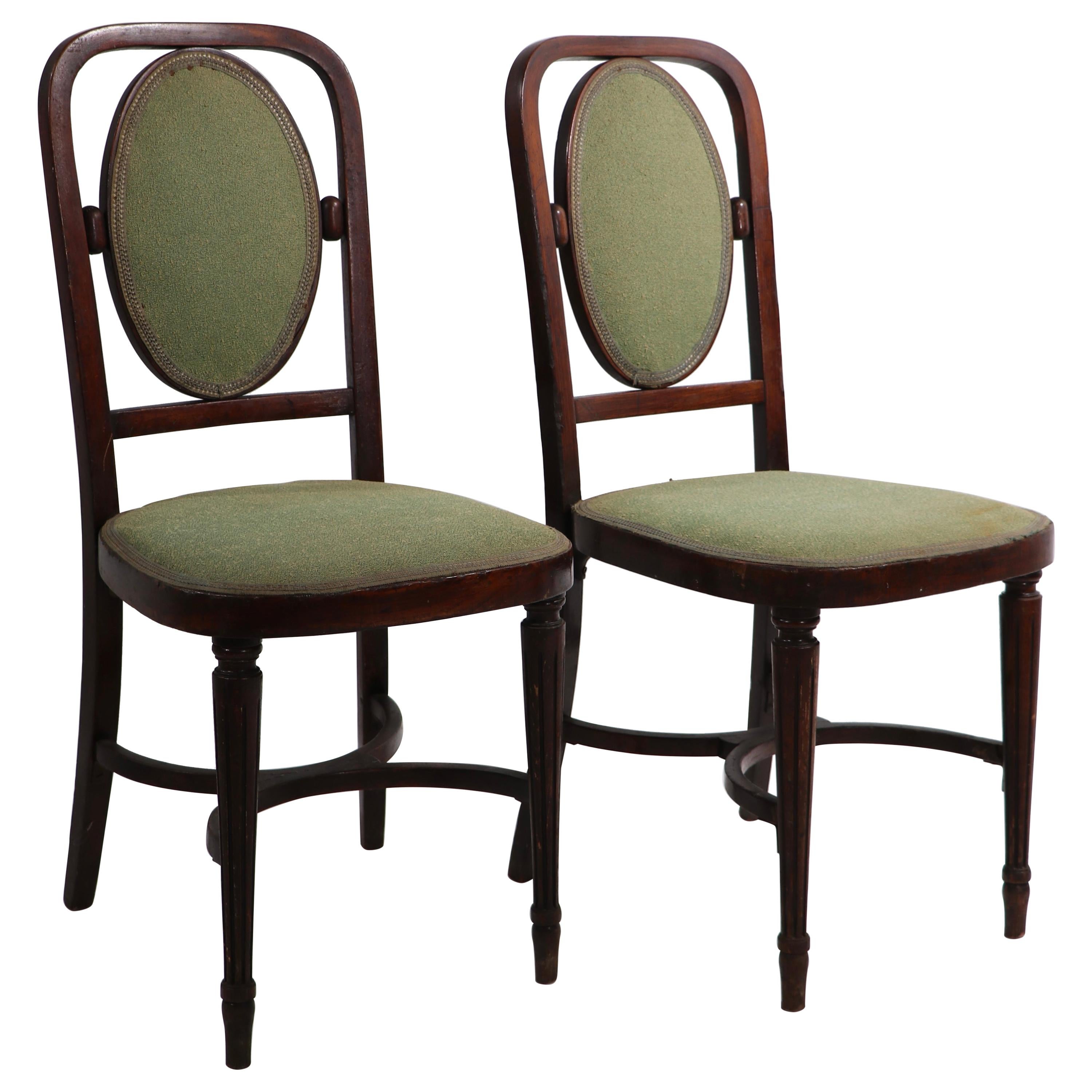 2 JJ Kohn Mundus Side Chairs Attributed to Hoffman