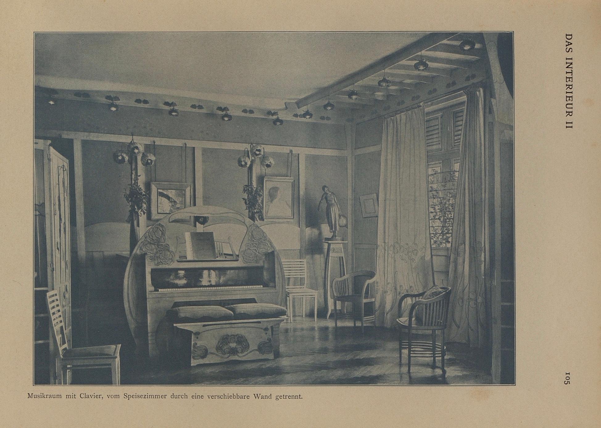2 Jugendstil Armlehnstühle, Design von J.M.Olbrich / M. Niedermoser (Wien, 1899) im Angebot 2