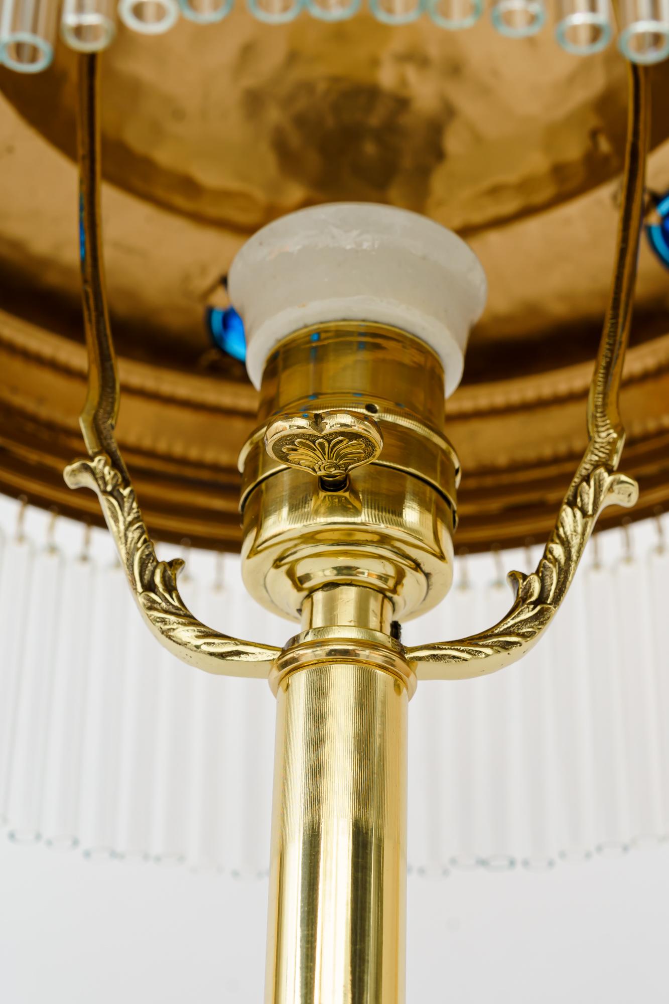Début du 20ème siècle 2 lampes de table jugendstil viennoises datant d'environ 1908 en vente