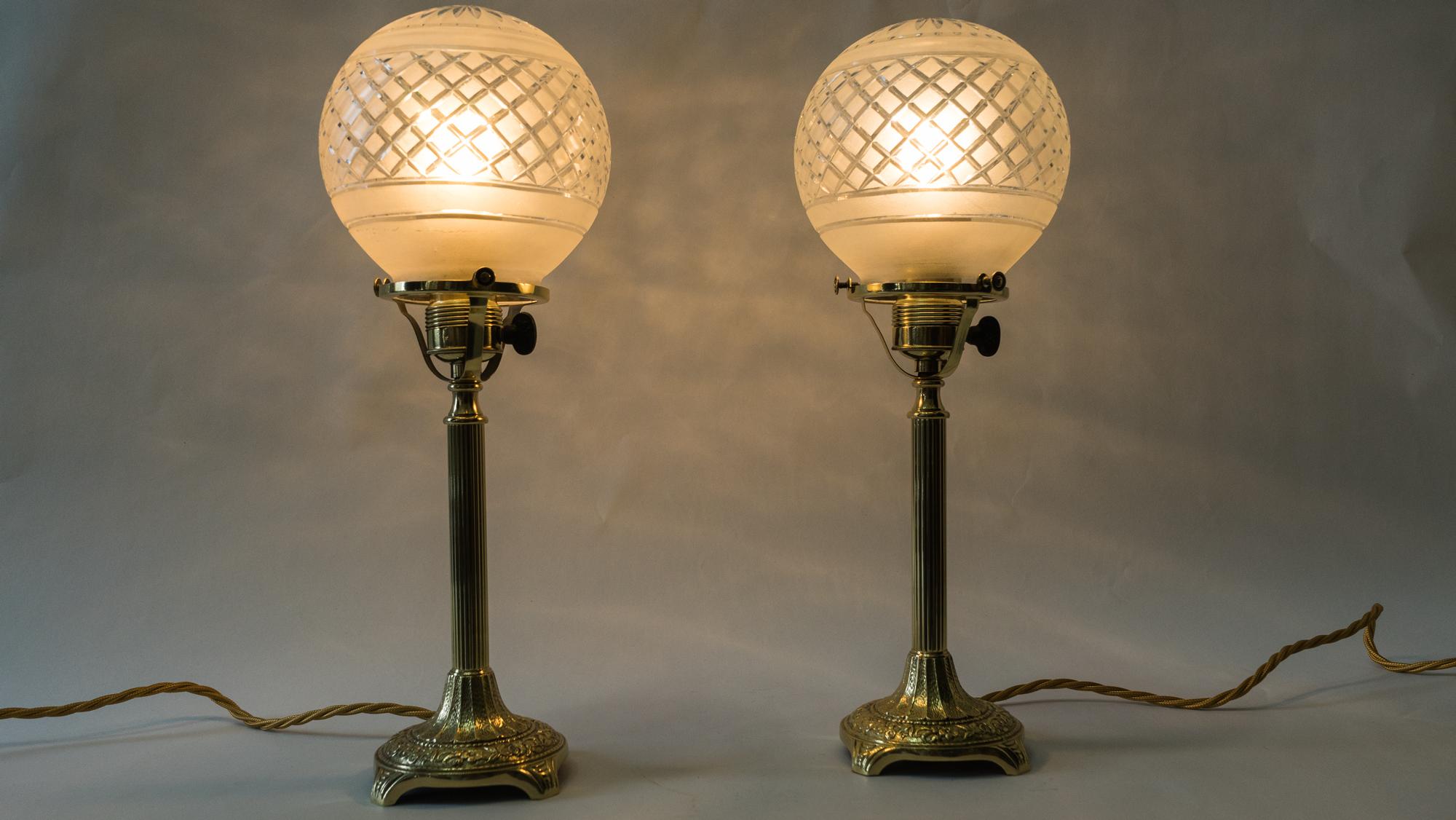 2 Jugendstil Table Lamps, Vienna, circa 1908s 8