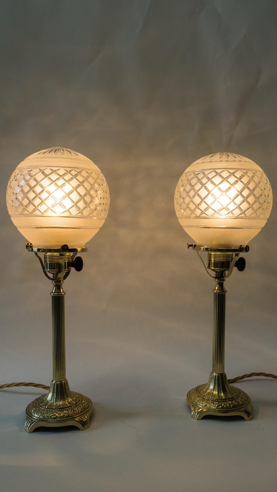 2 Jugendstil Table Lamps, Vienna, circa 1908s 9
