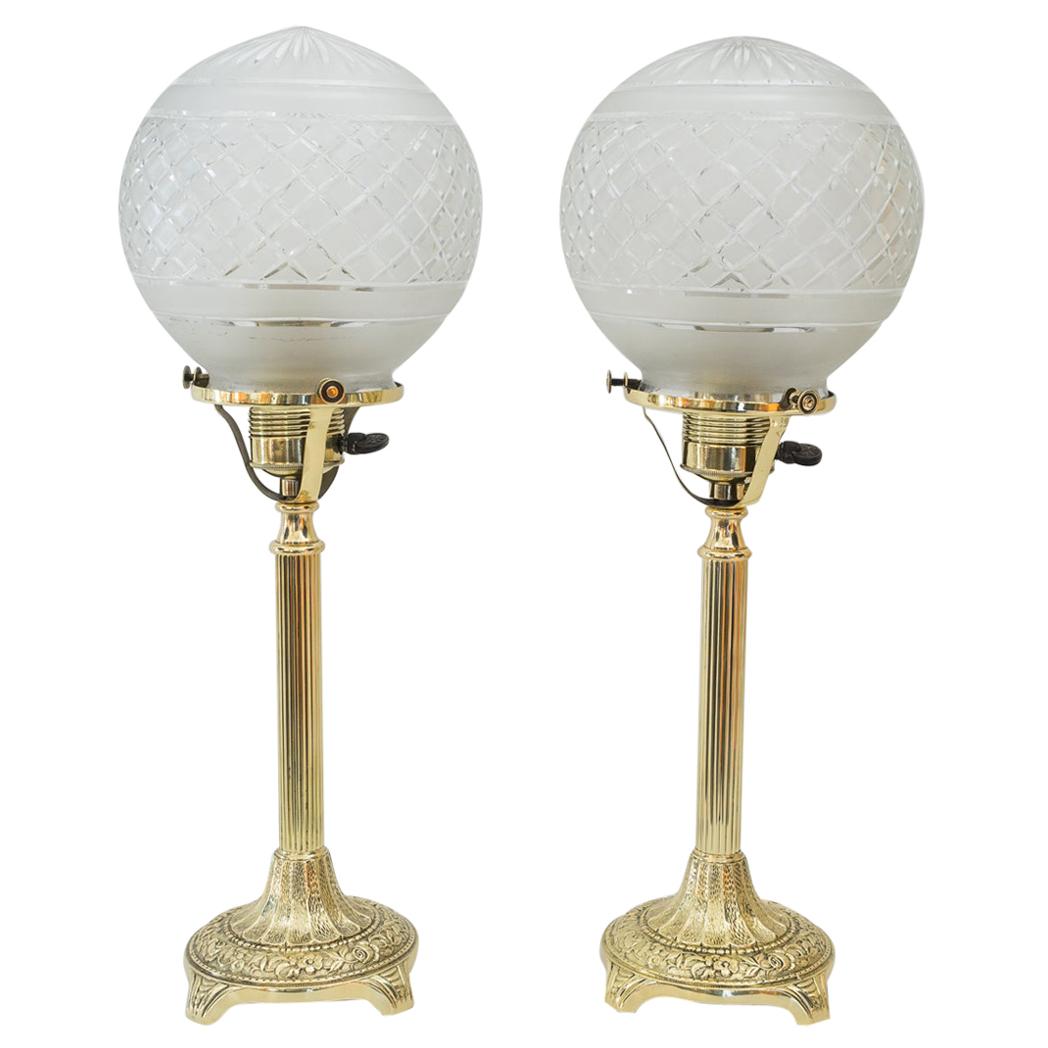 2 Jugendstil Table Lamps, Vienna, circa 1908s