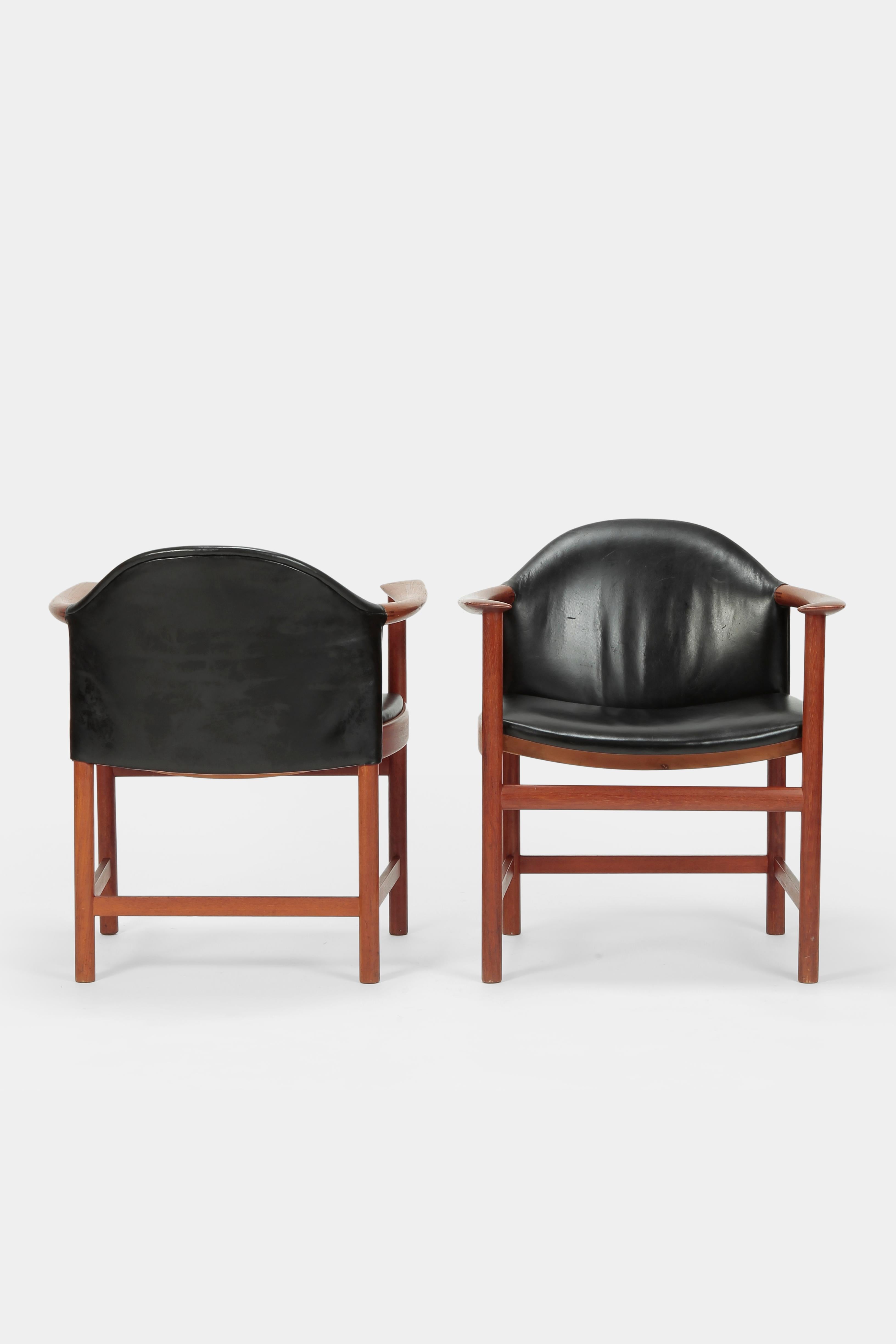 Danish 2 Kai Lyngfeldt Larsen Chairs Denmark, 1960s For Sale