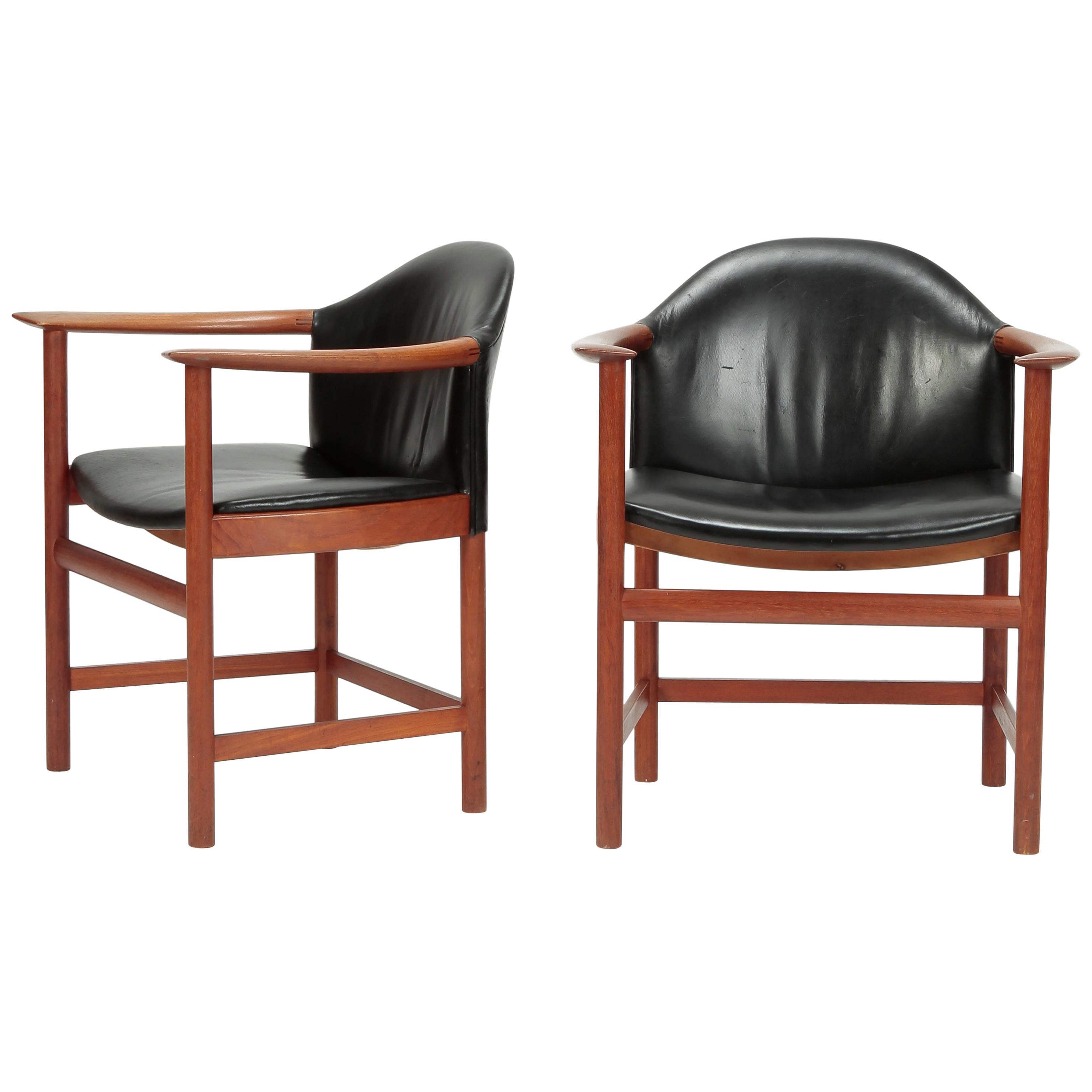 2 Kai Lyngfeldt Larsen Chairs Denmark, 1960s For Sale