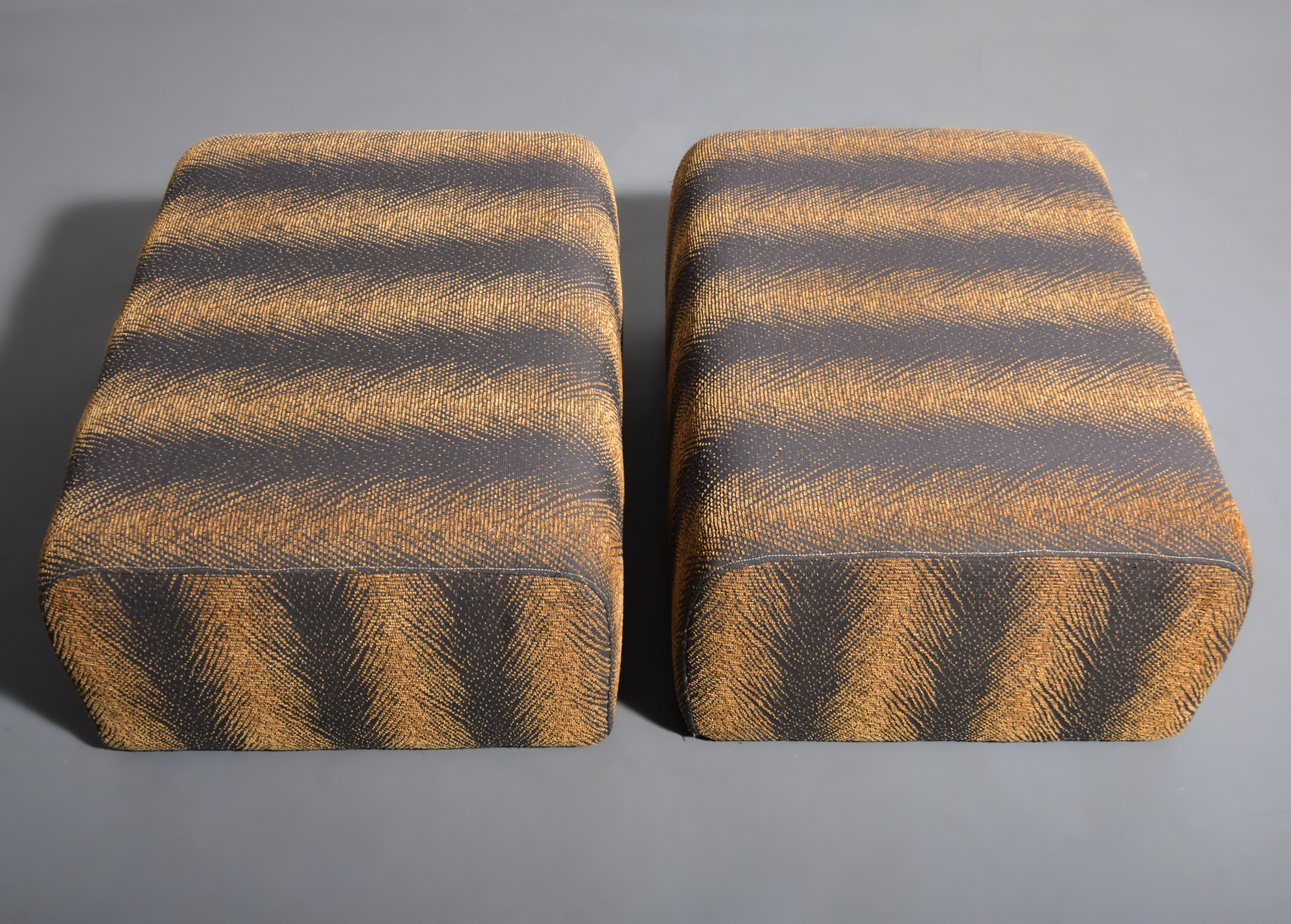 2 Kazuhide Takahama “Marcel” Ottomans / Stools In Good Condition In Lake Worth Beach, FL