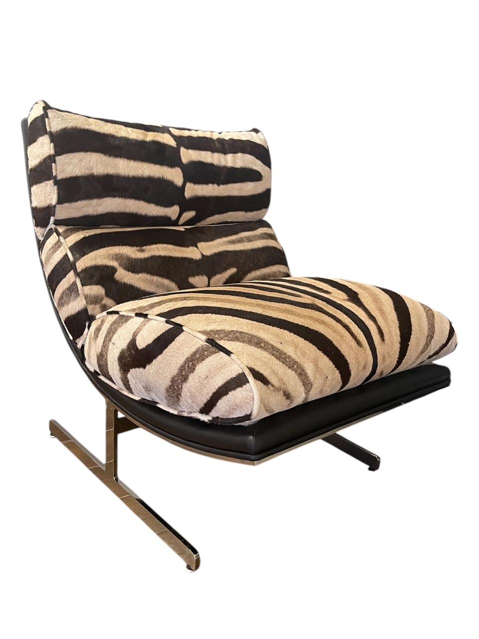 Silla Direccional Kipp Stewart en Cebra Moderno de mediados de siglo en venta