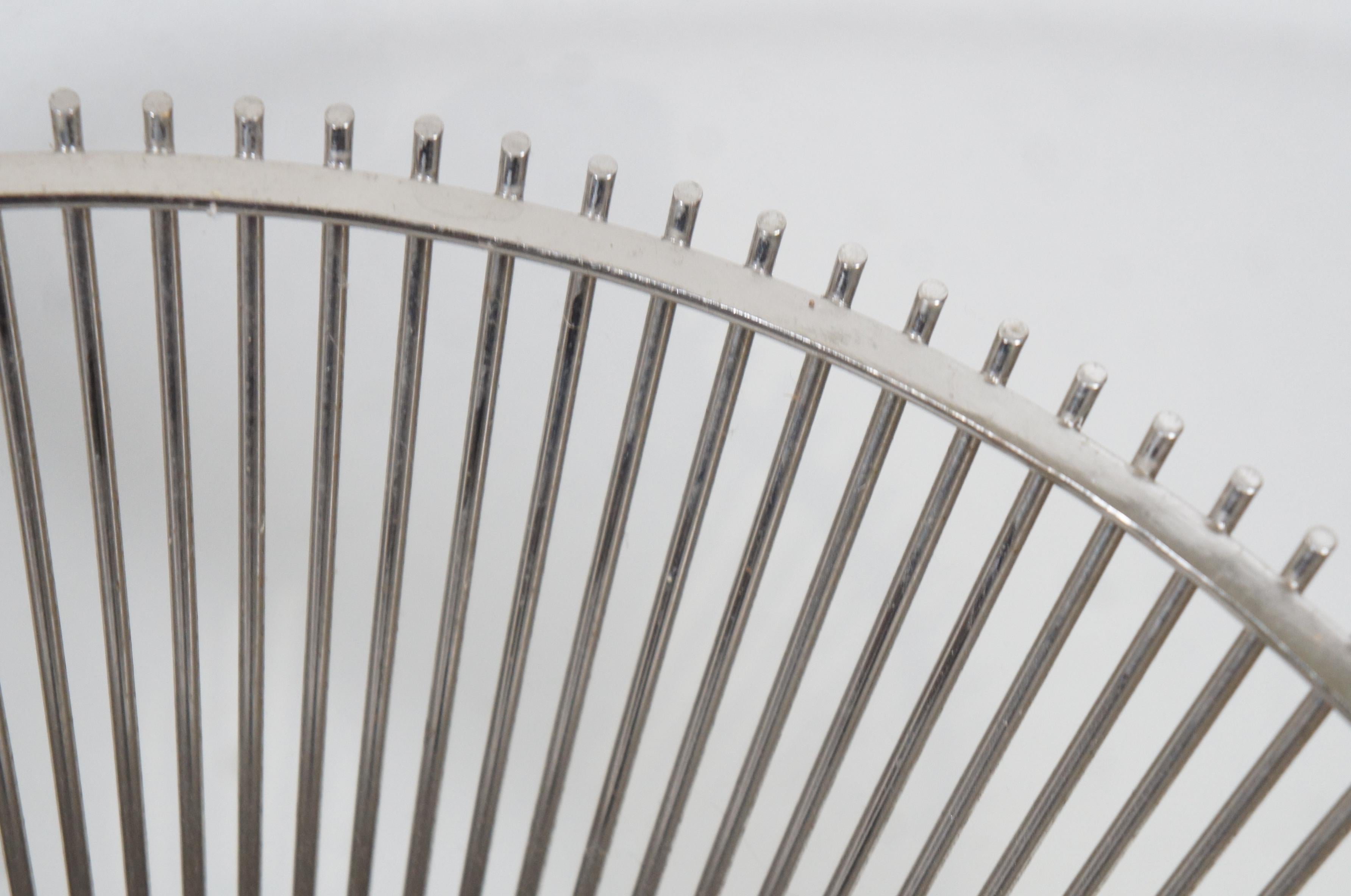 2 Knoll Warren Platner Polished Nickel Side End Tables 3701T MCM 18