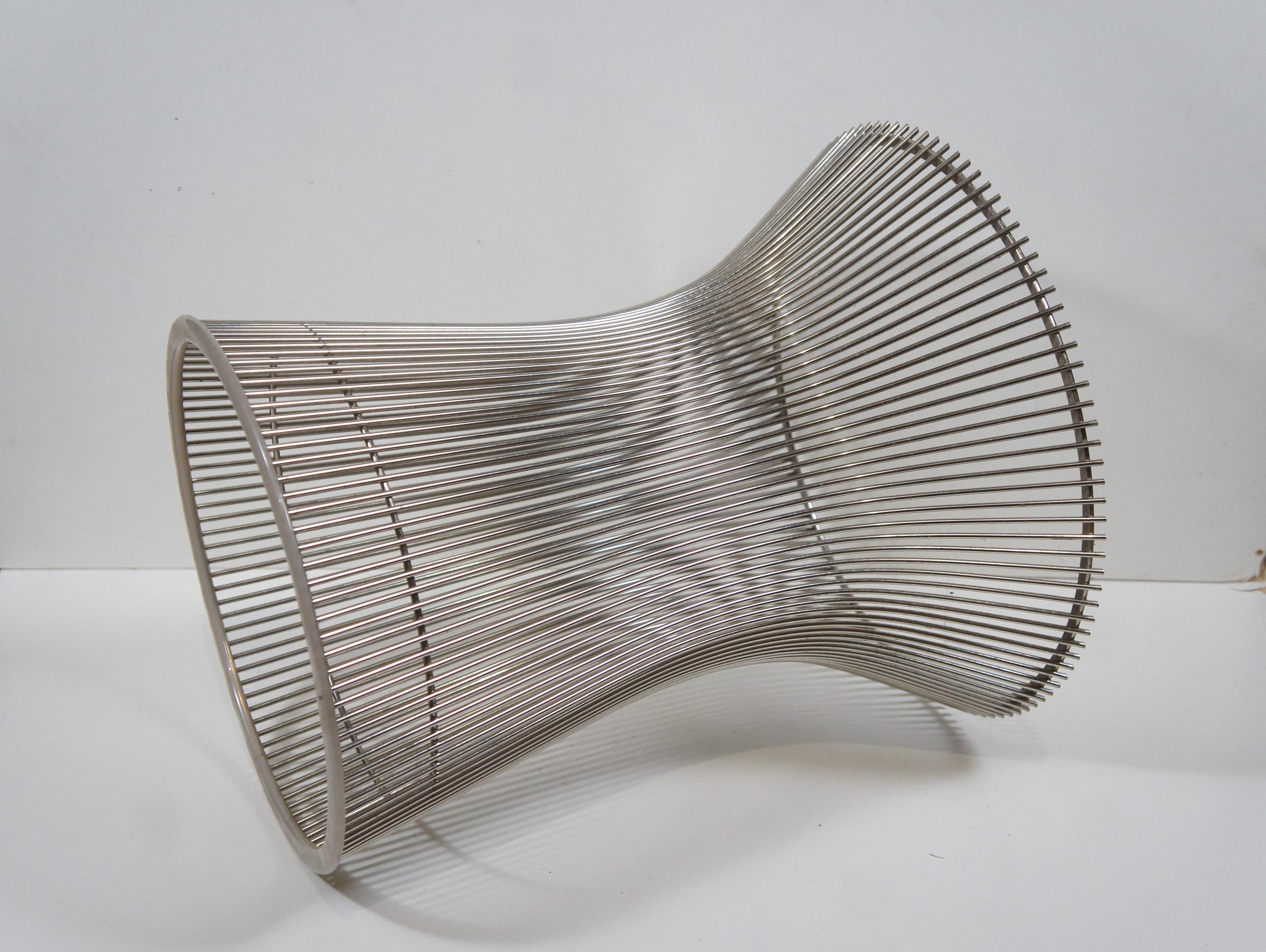2 Knoll Warren Platner Polished Nickel Side End Tables 3701T MCM 18