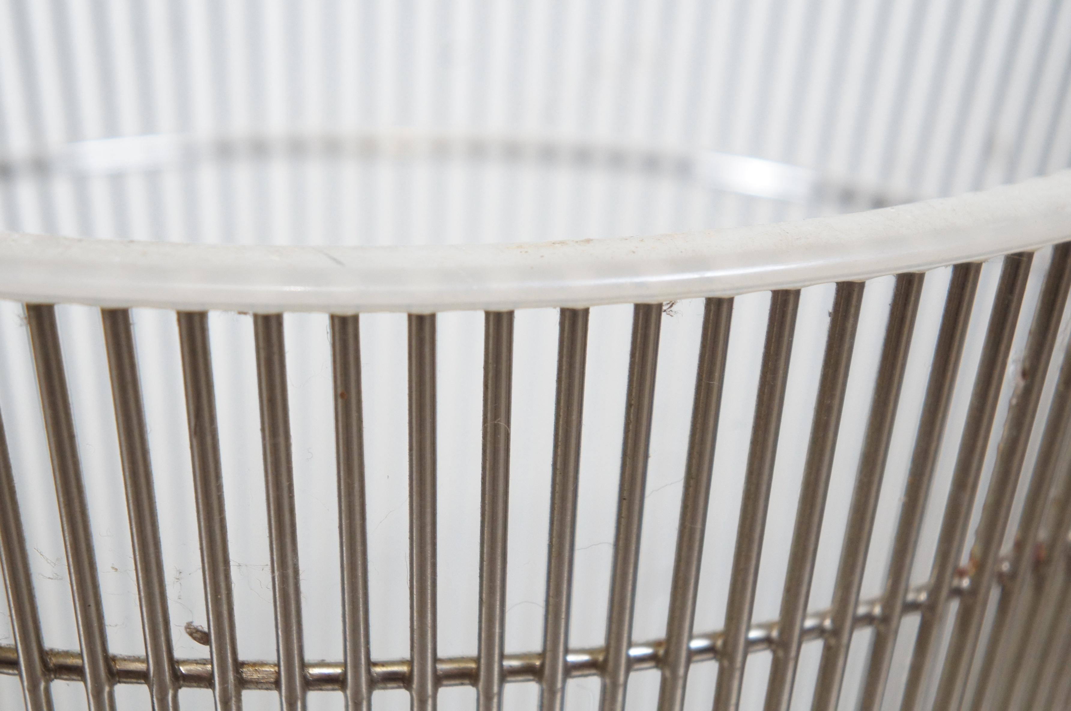2 Knoll Warren Platner Polished Nickel Side End Tables 3701T MCM 18