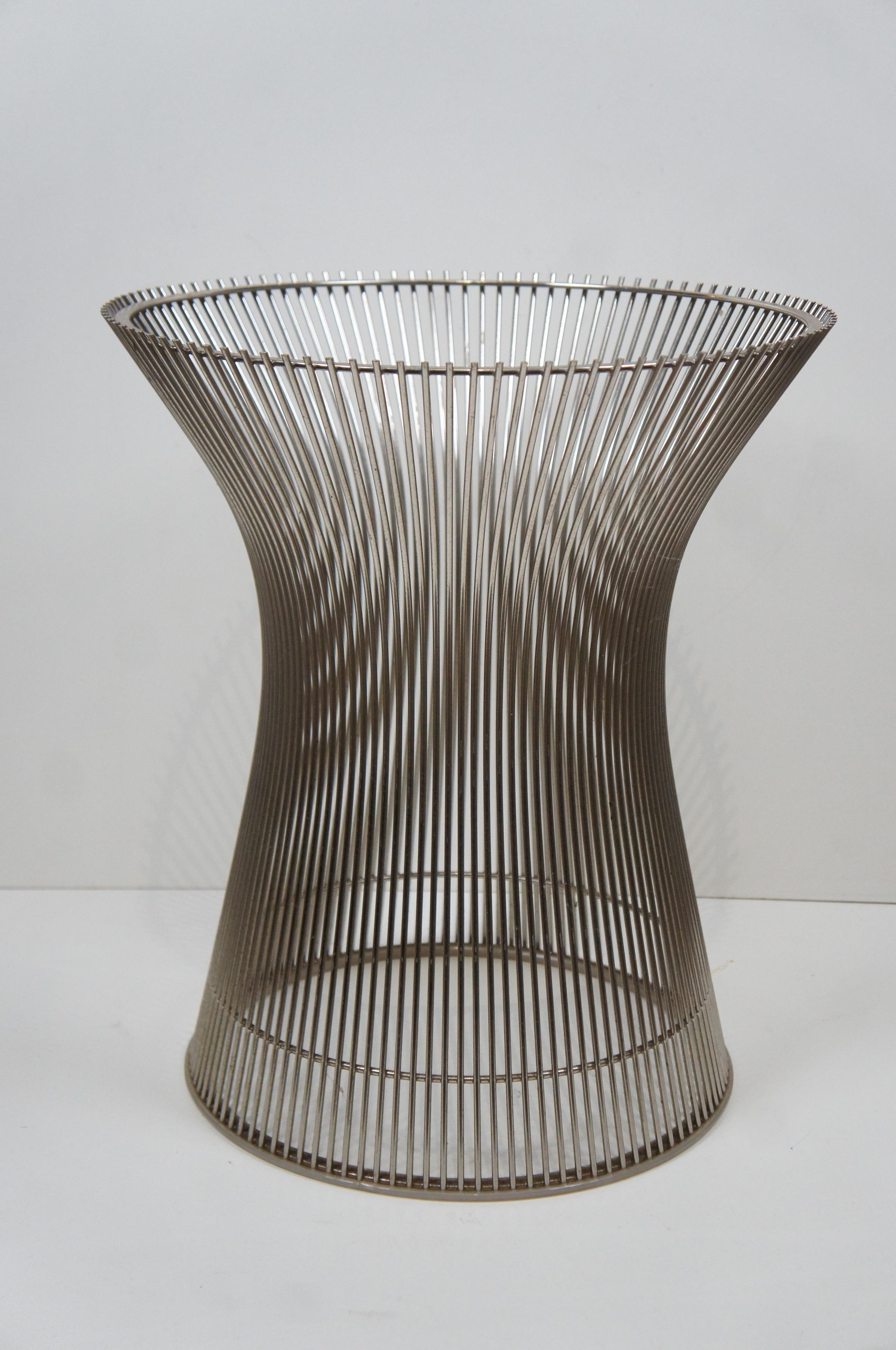 American 2 Knoll Warren Platner Polished Nickel Side End Tables 3701T MCM 18