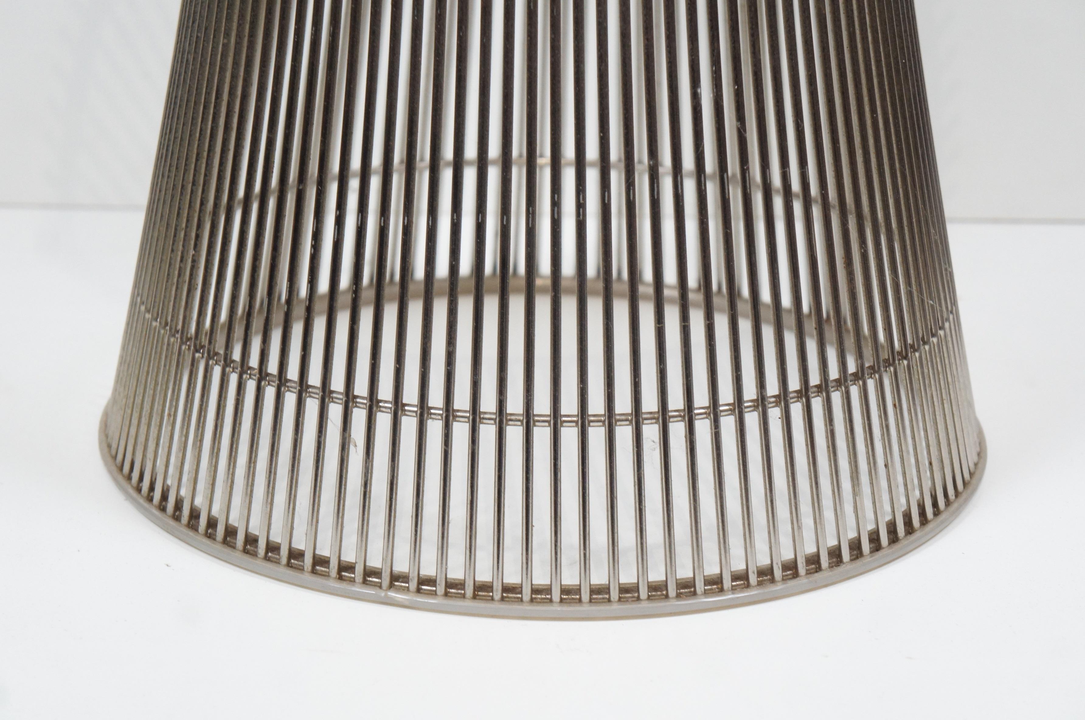 2 Knoll Warren Platner Polished Nickel Side End Tables 3701T MCM 18