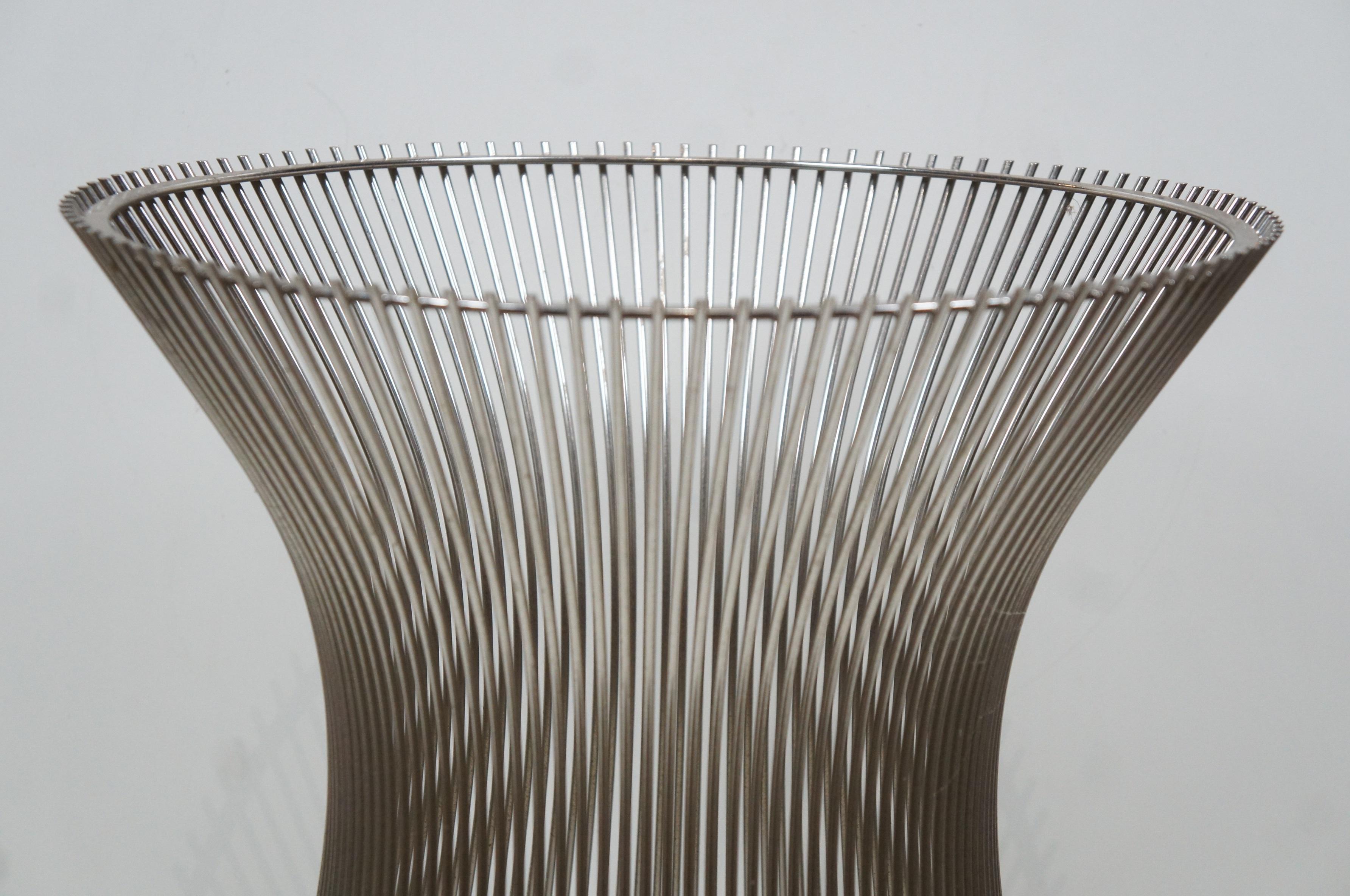20th Century 2 Knoll Warren Platner Polished Nickel Side End Tables 3701T MCM 18