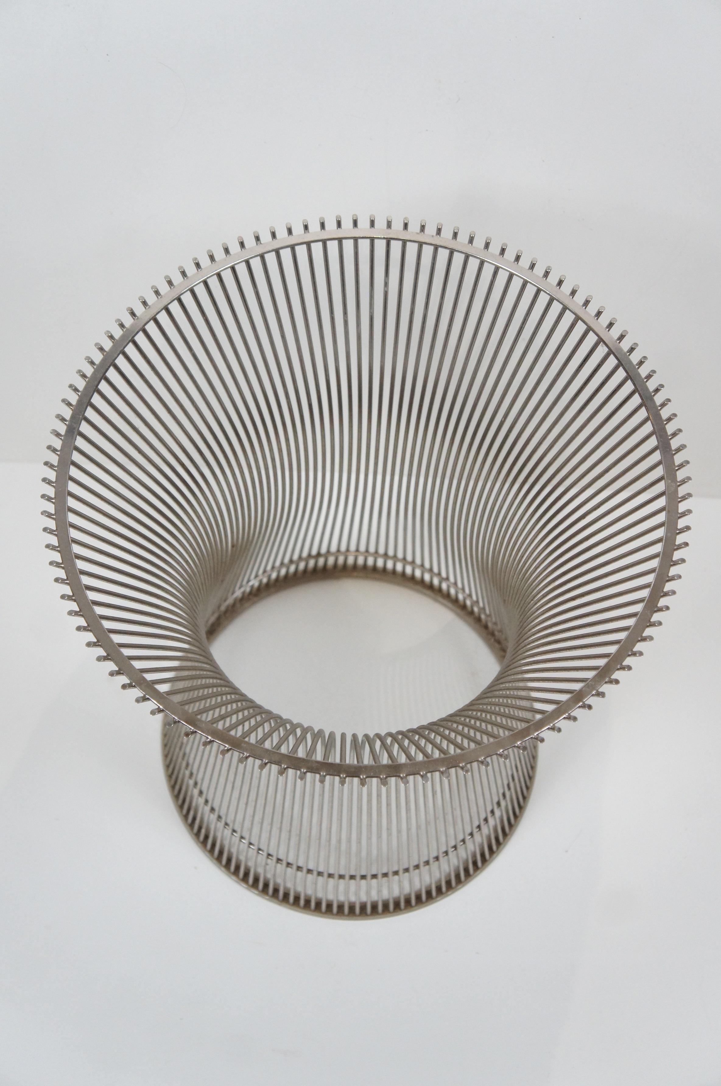2 Knoll Warren Platner Polished Nickel Side End Tables 3701T MCM 18