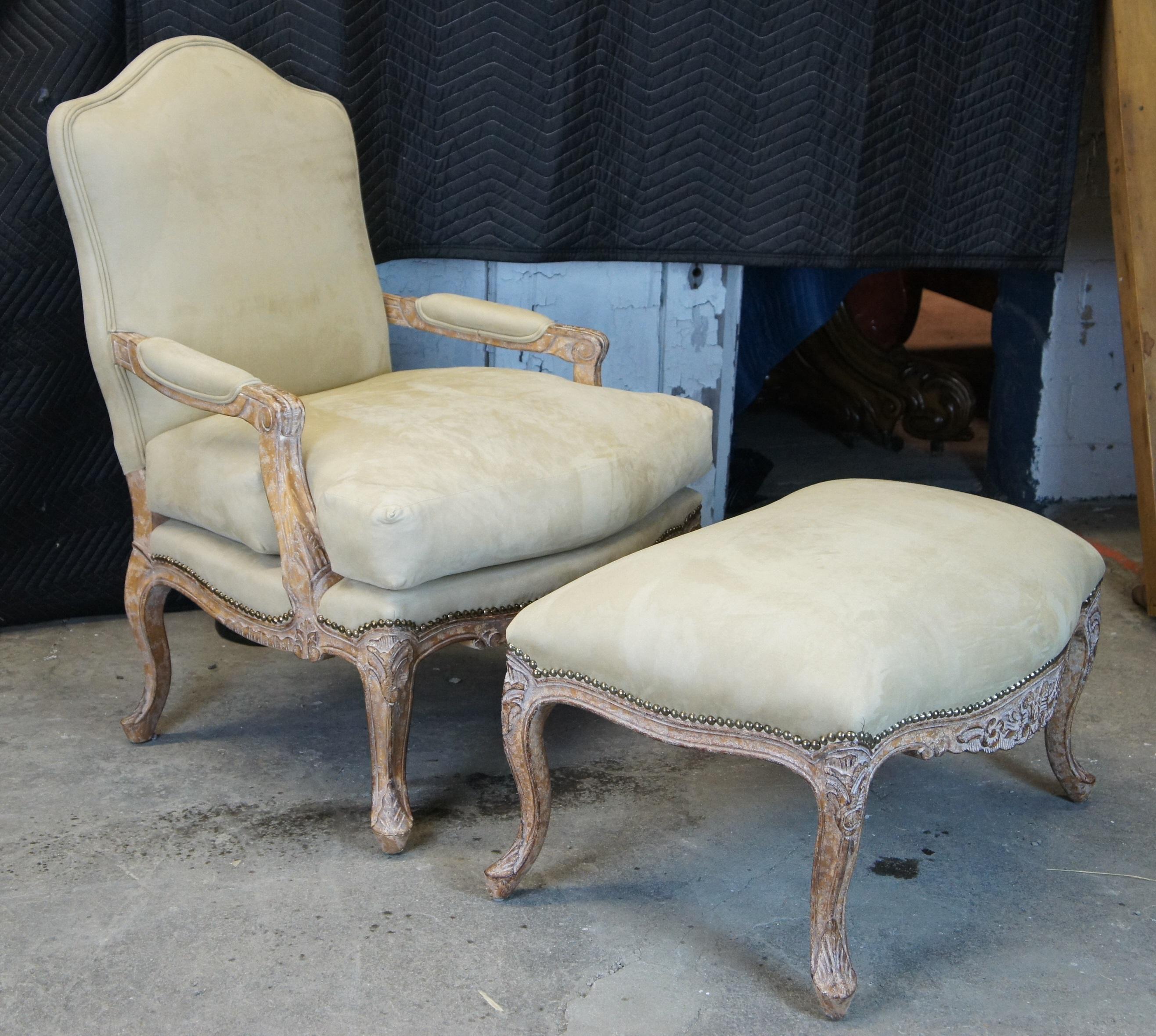 french chair and ottoman
