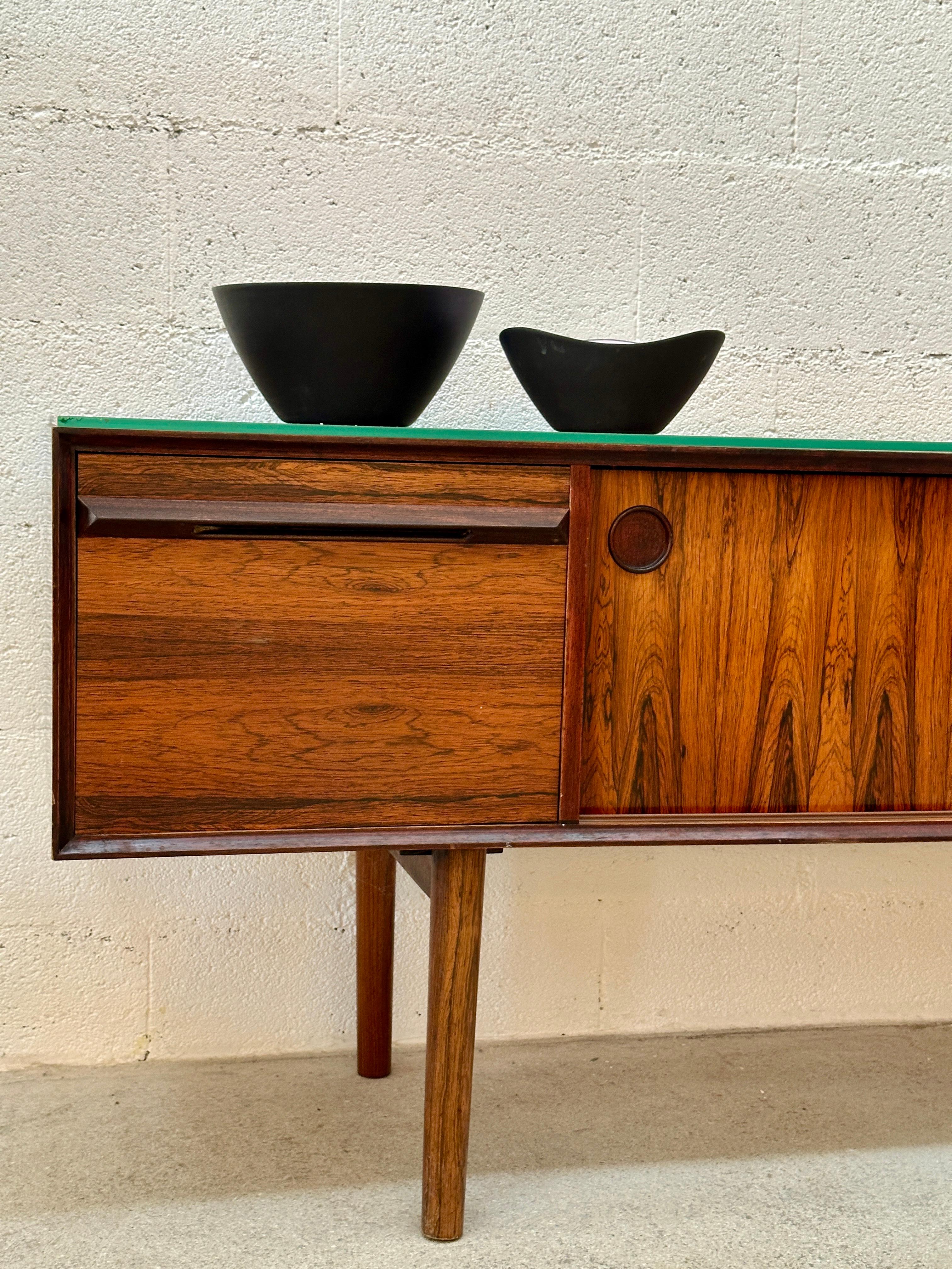 Mid-20th Century 2 Krenit Bowls from the 1950s by Herbert Krenchel, (Pink Enamel) made in Denmark For Sale