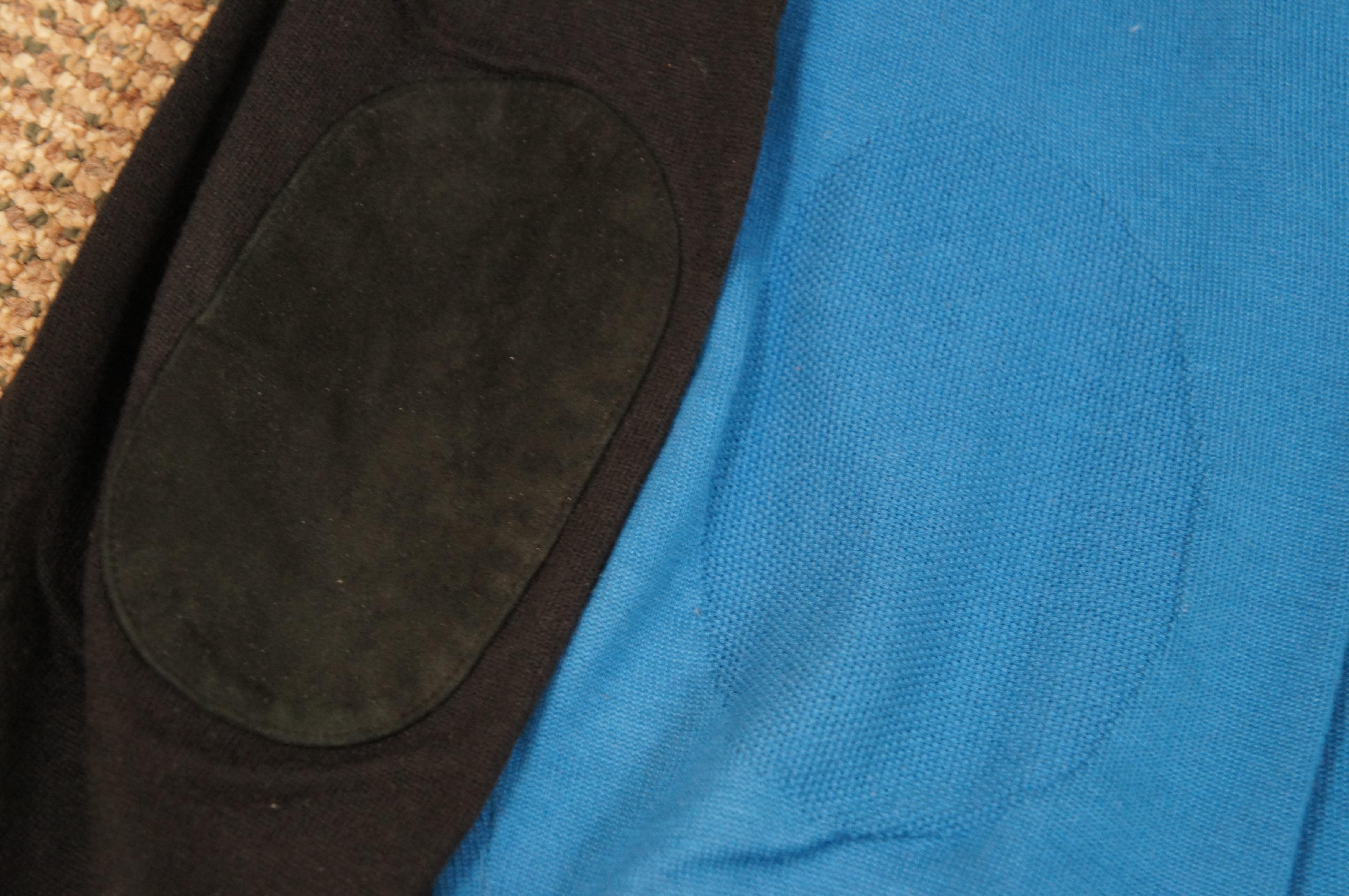 2 Lacoste Sports D'Hiver Pullover schwarz-blau Herren Elbow Patch 5 L im Angebot 3