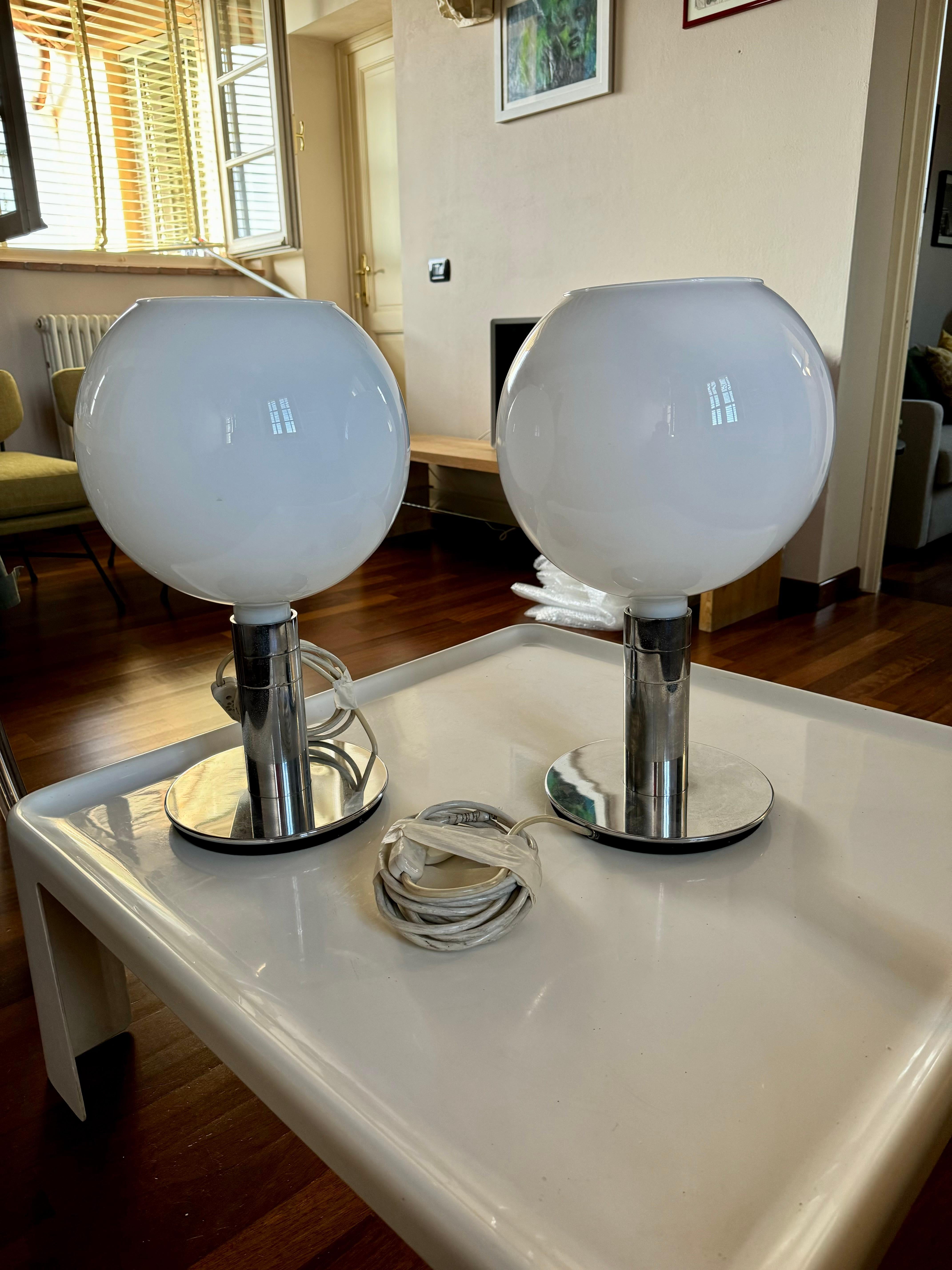 Italian 2 AM/AS Table Lamps F.Albini F.Helg A.Piva 1969 Sirrah For Sale