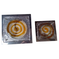 2 Wall lamps by Carlo Nason production Mazzega Murano Venezia Mid-Century