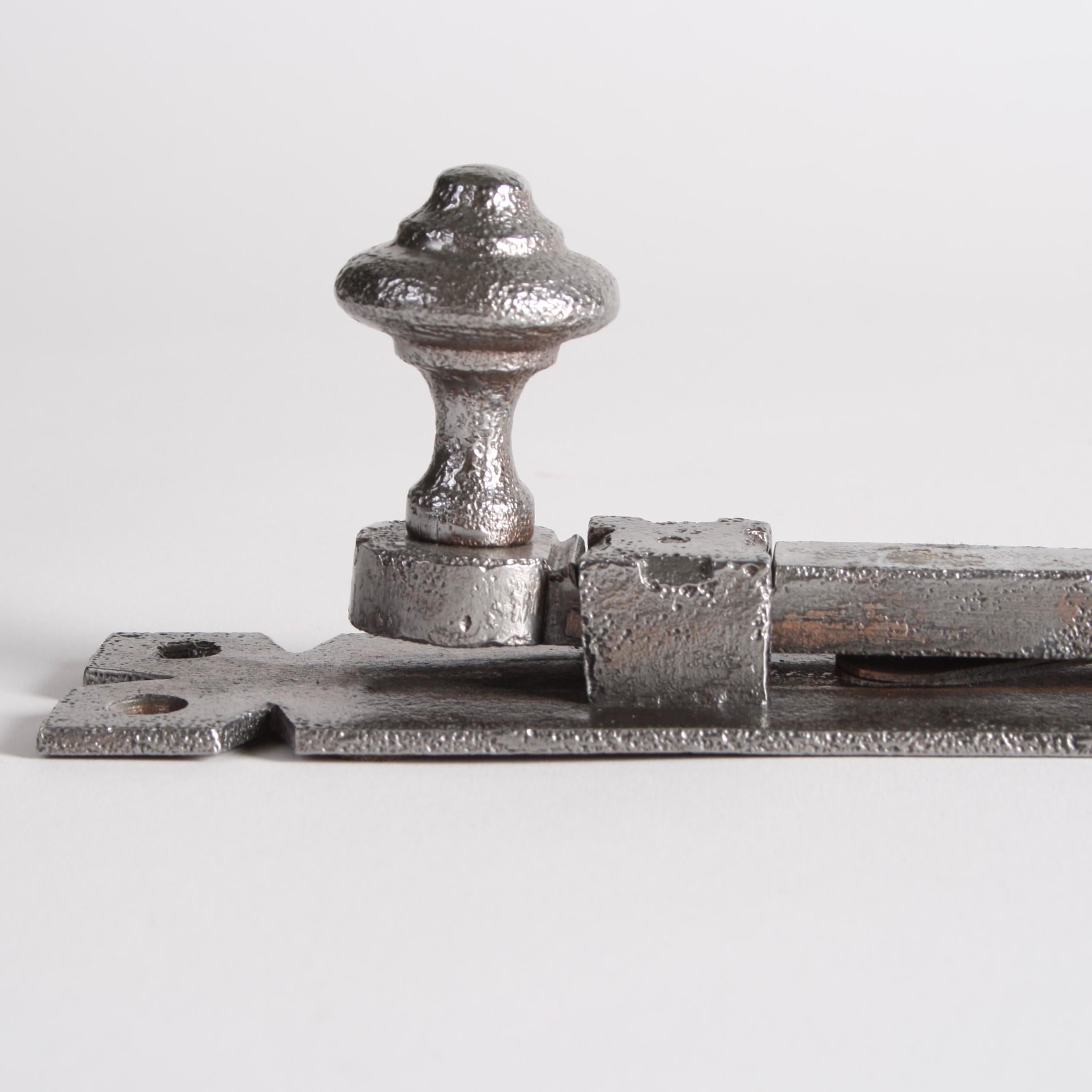 2 Large 19th Century Steel Door Bolts For Sale 2