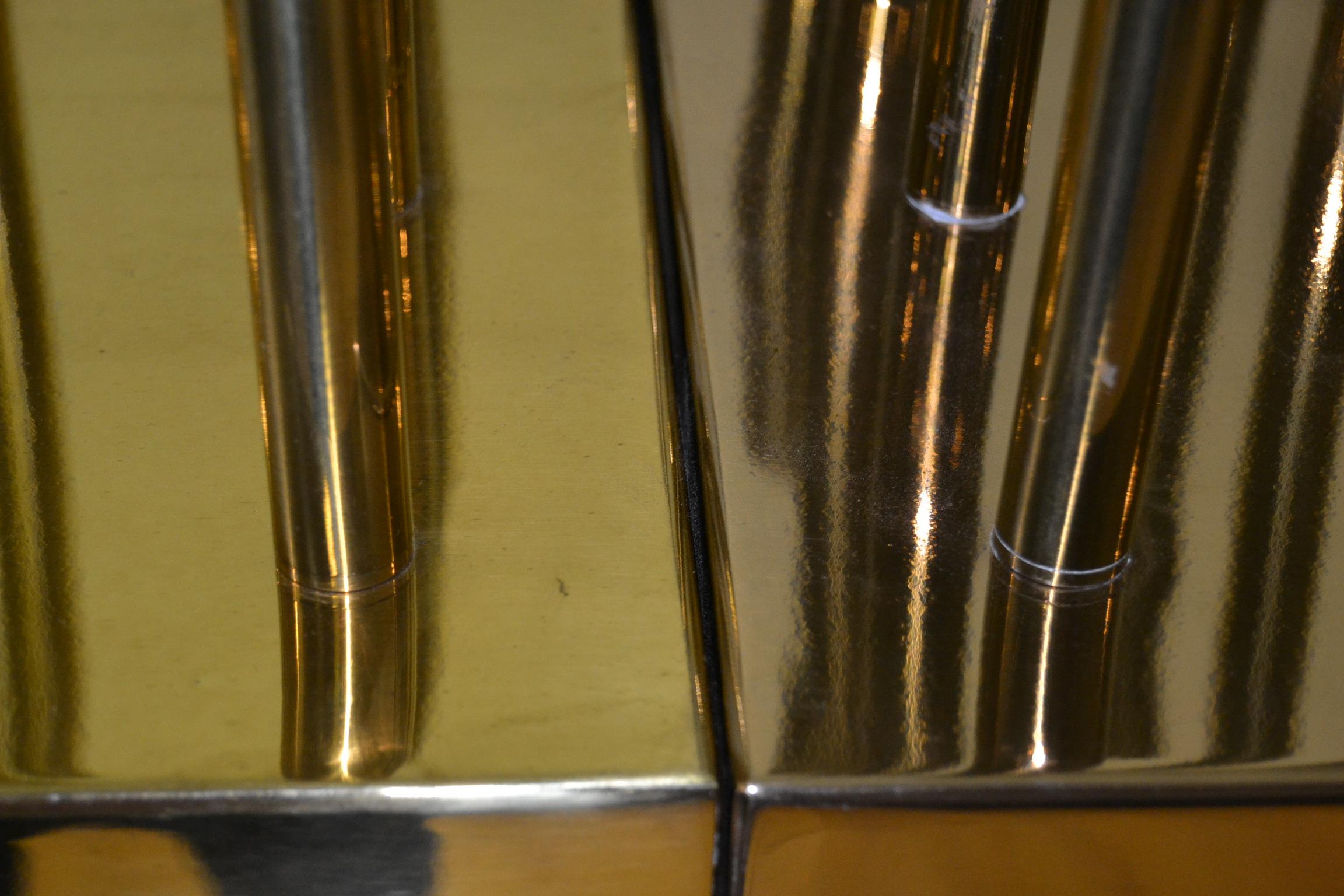 2 Large Brass Flush Mount Lights, Sciolari for Boulanger, 1970s 7