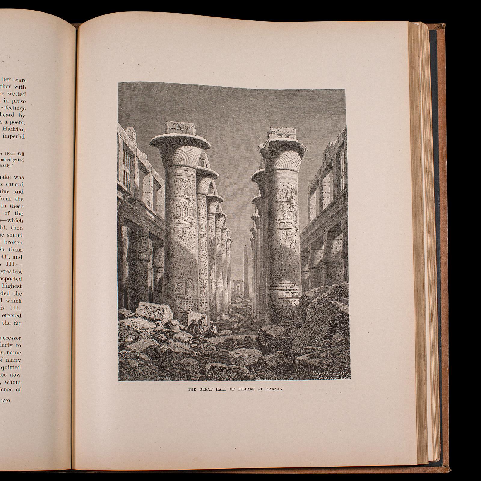 2 große Bände Antikes Referenzbuch, Ägypten – Historisch und malerisch, englisch im Angebot 5