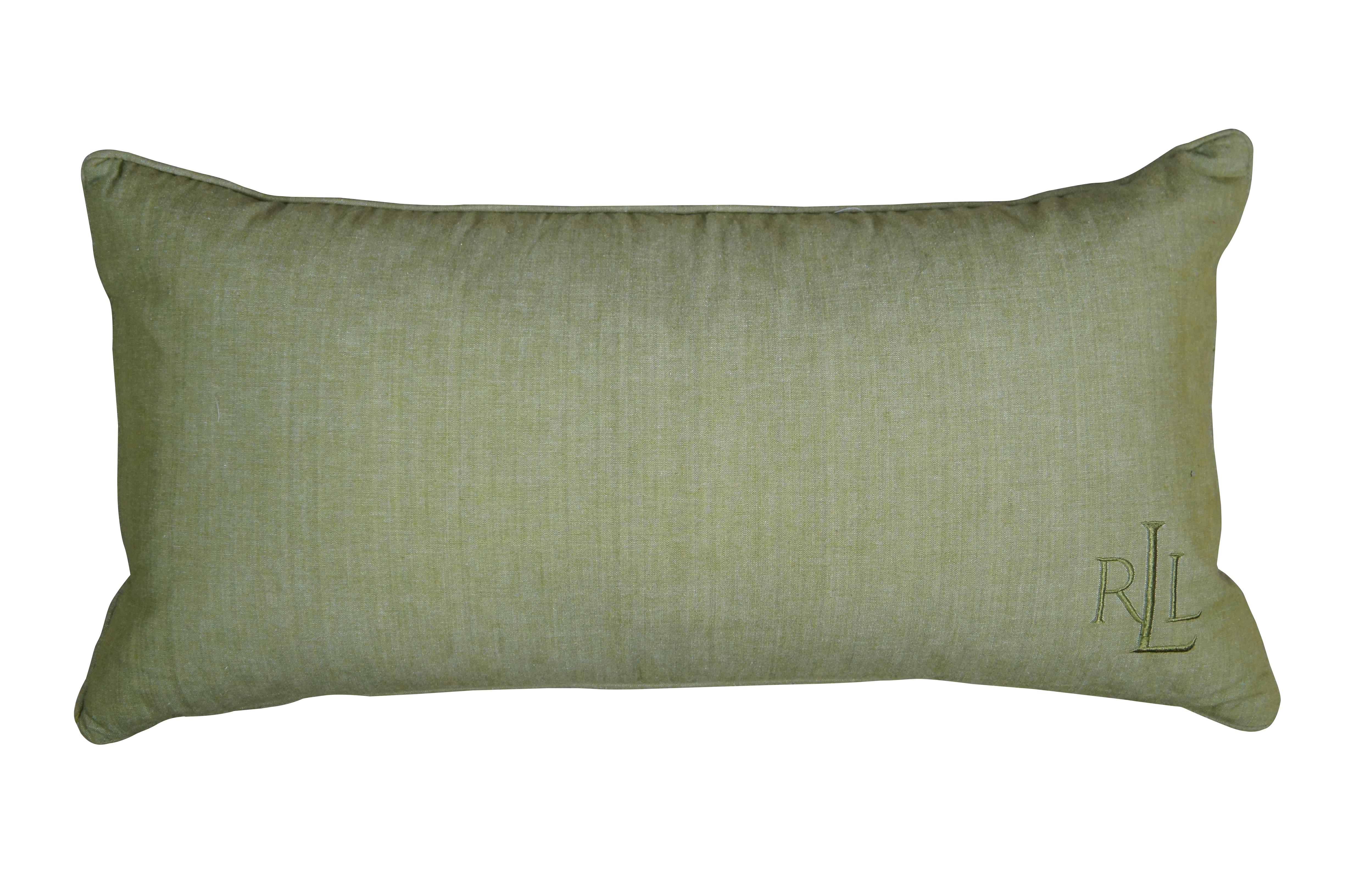 monogrammed lumbar pillows