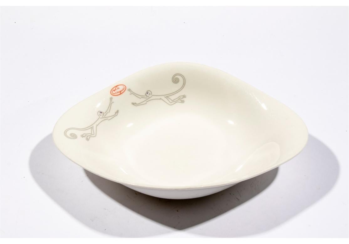 Hollywood Regency 2 Le Cirque Restaurant Villeroy & Boch Monkey Serving Bowls For Sale