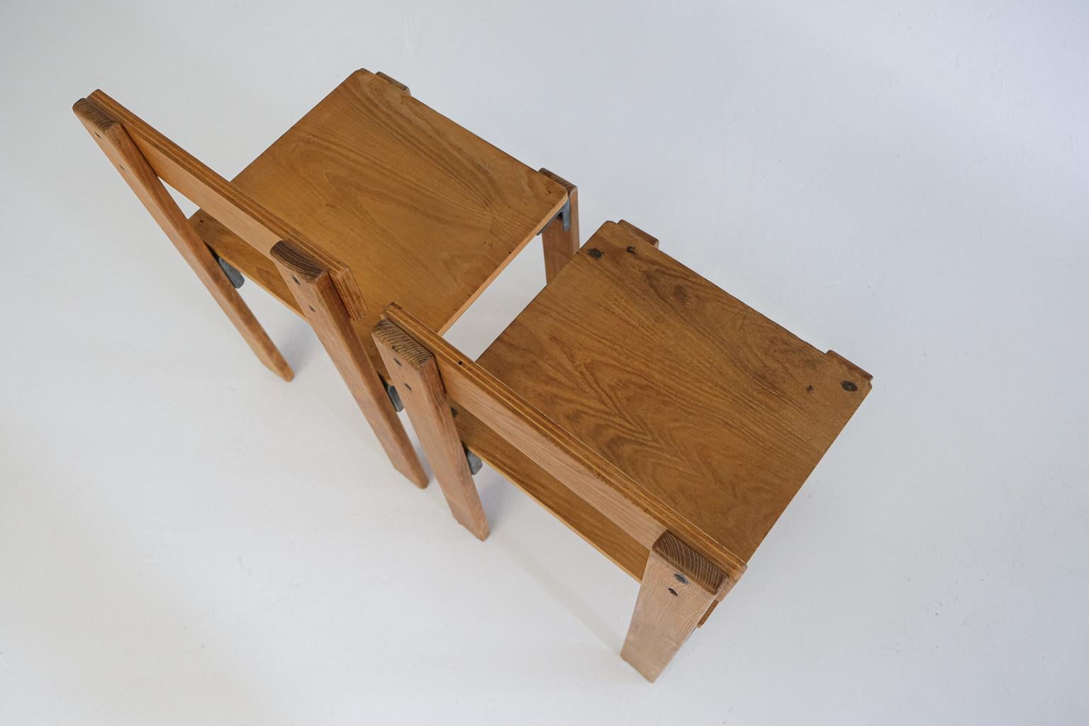 2 Les Carrats Chairs by Georges Candilis + Anja Blomstedt for Sentou, France 2
