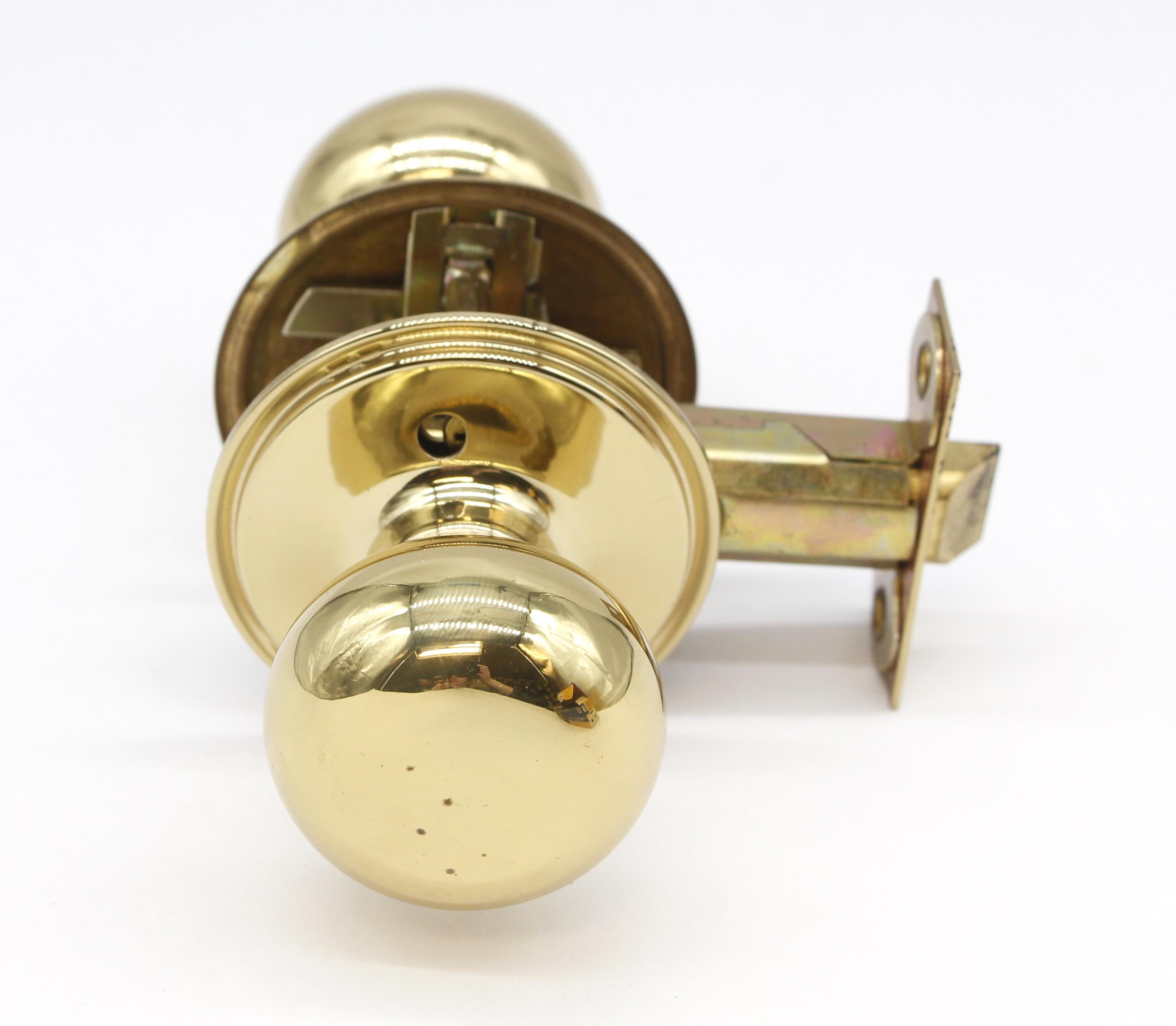 Polished 2 Line Round Passage Interior Door Knob Set Quantity Available by Sargent