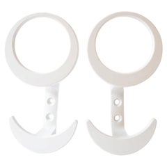 2 Wandhaken aus Lucite, um die 1970er Jahre