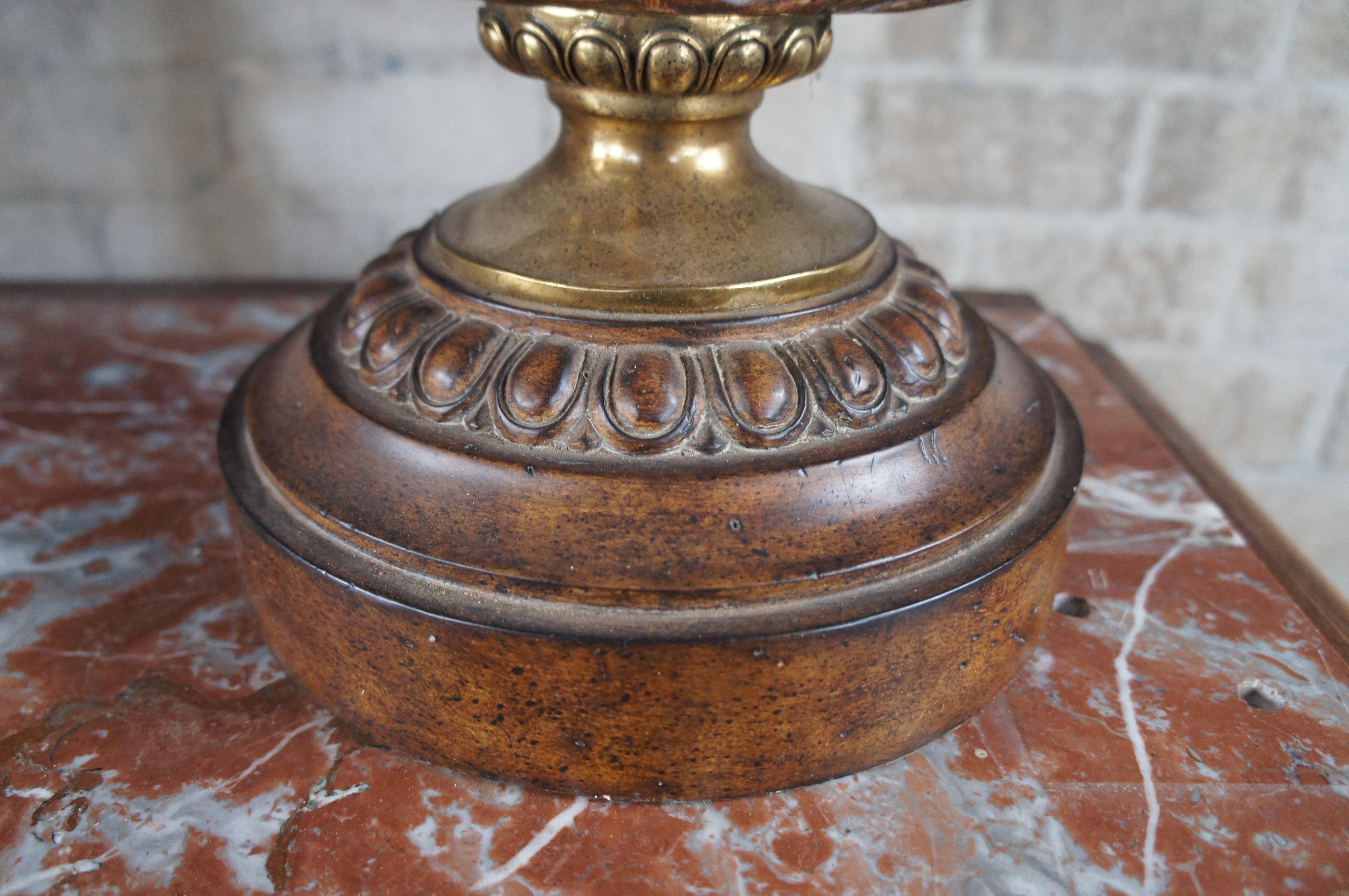 2 Maitland Smith Lámparas bufé neoclásicas de candelabros tallados en acanto 33 en Bueno estado para la venta en Dayton, OH