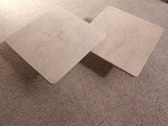2 Marble Nesting Tables, 1970s
